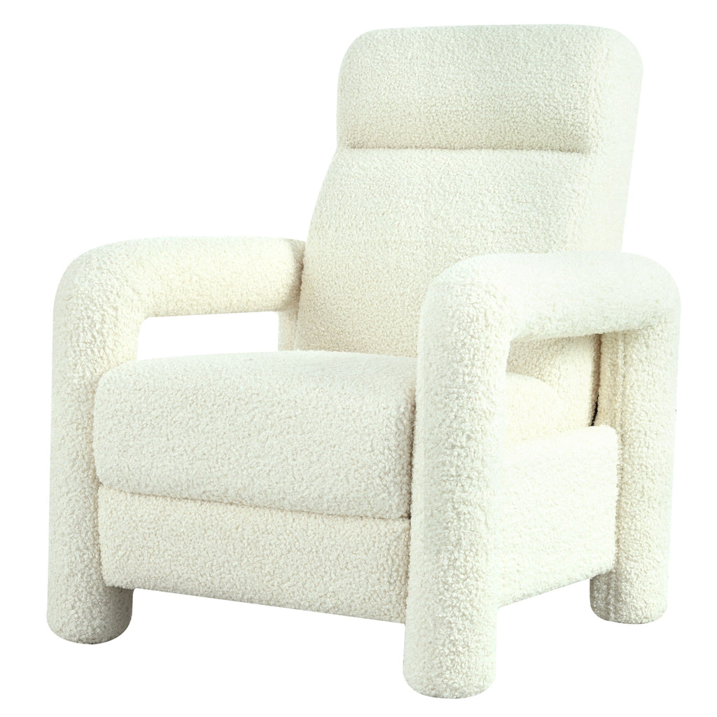 Fauteuil inclinable à dossier basculant, rembourré