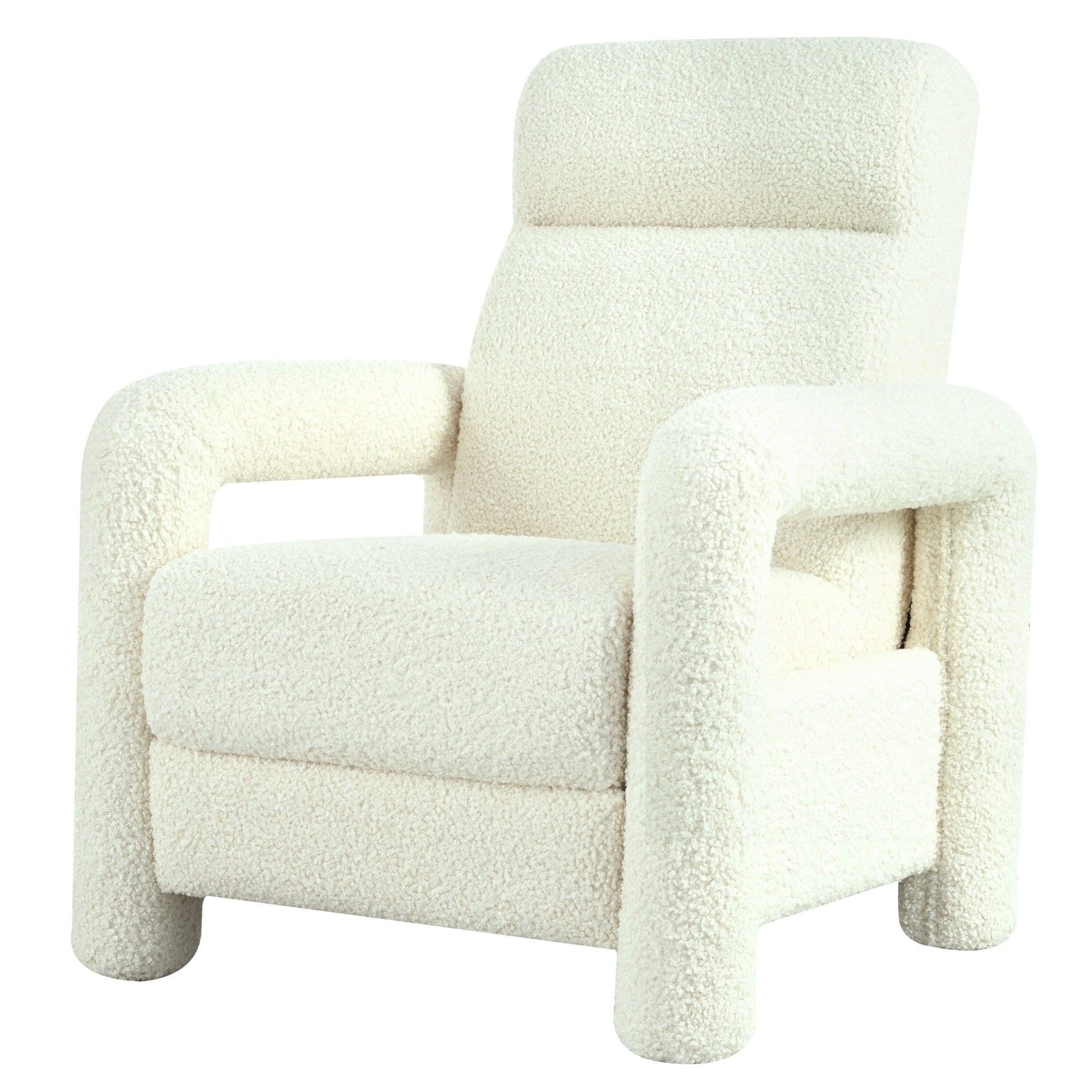 Fauteuil inclinable à dossier basculant, rembourré