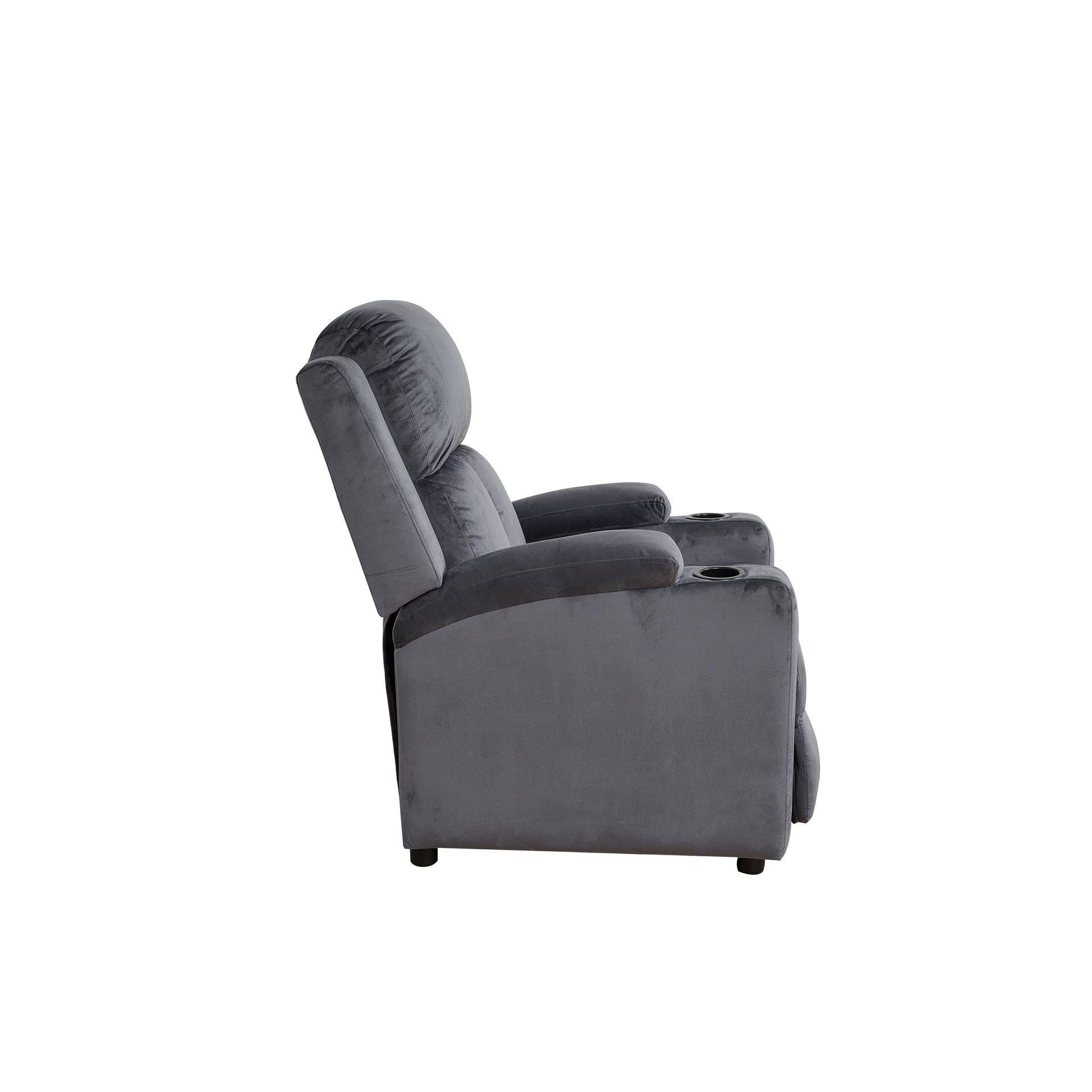 Fauteuil inclinable de 80 cm de large avec 2 porte-gobelets