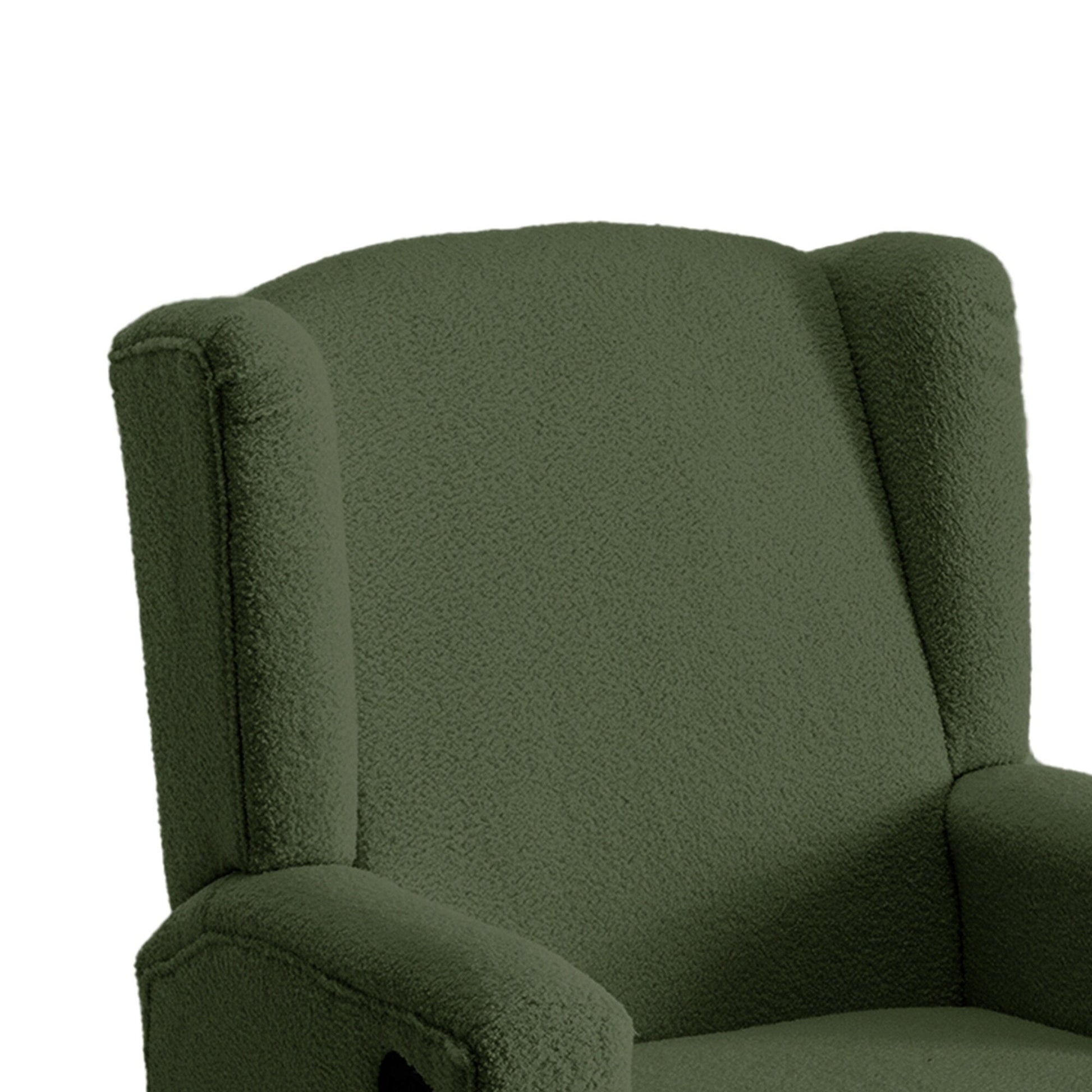 Ensemble de 2 chaises à bascule et à balancement manuelles, pivotantes et inclinables, 79 cm de large, pour chambre d'enfant.