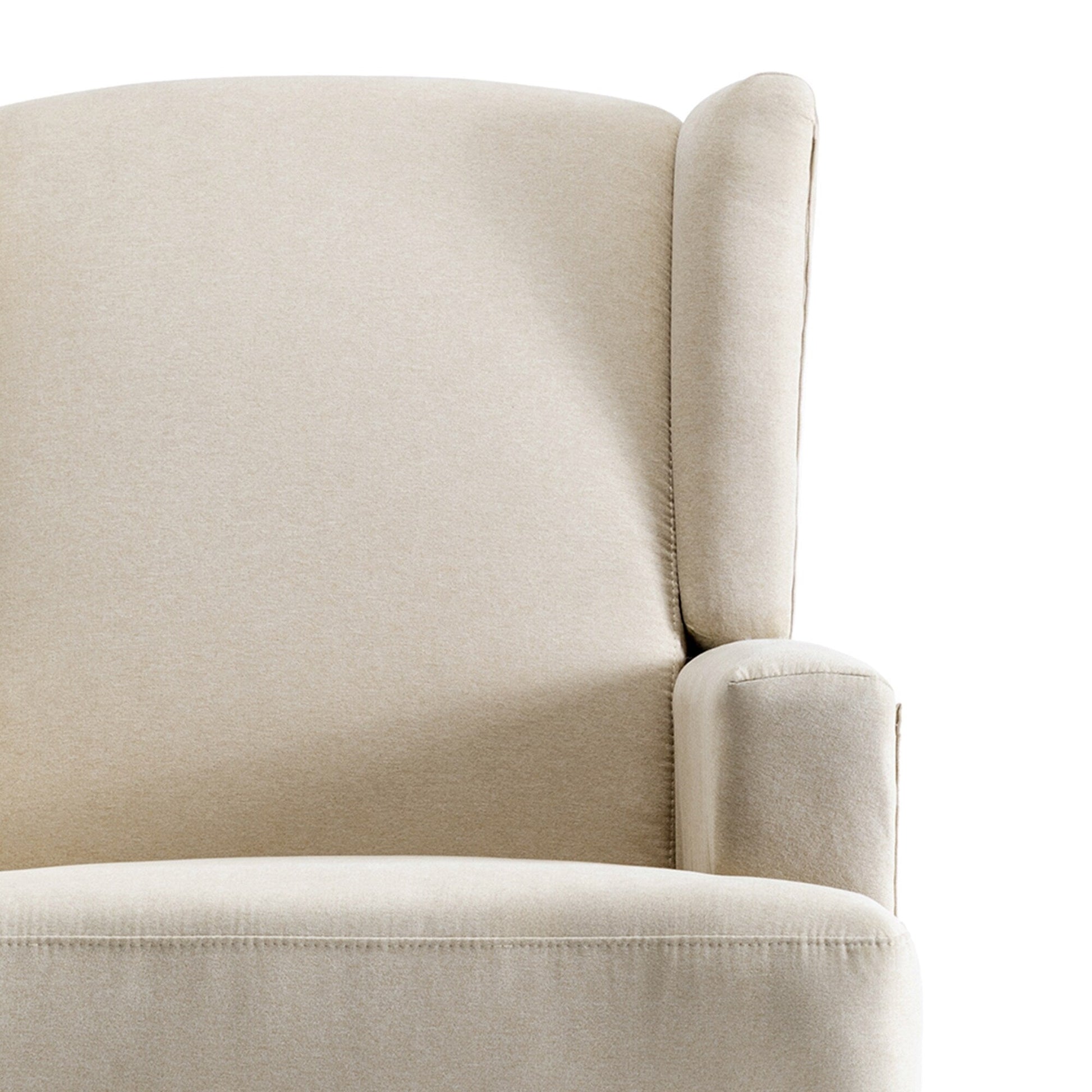 Fauteuil basculant à balancier et à dossier inclinable, avec accoudoirs, à commande manuelle, 78 cm de largeur, pour chambre d'enfant.