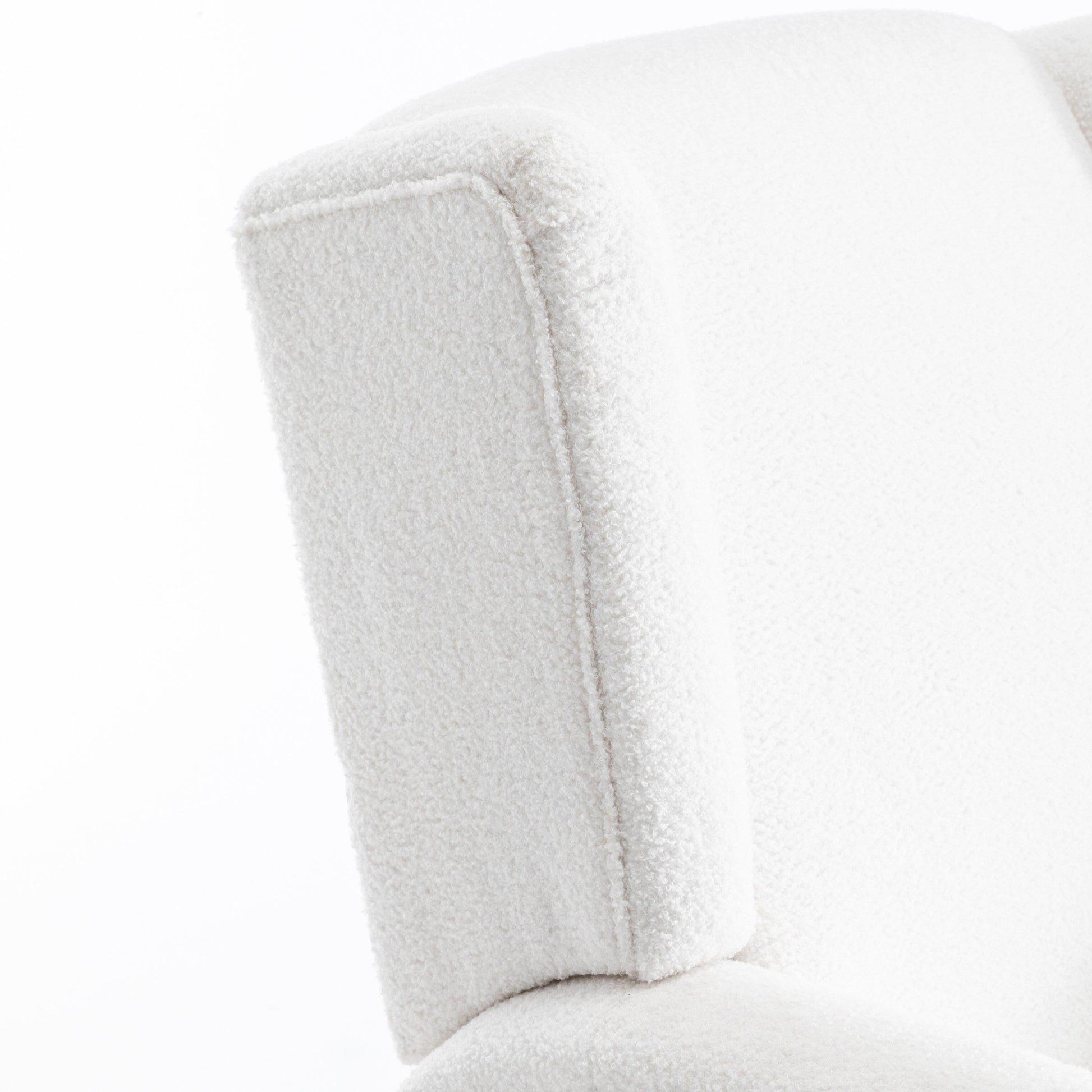 Fauteuil basculant à balancier et à dossier inclinable, avec accoudoirs, à commande manuelle, 78 cm de largeur, pour chambre d'enfant.
