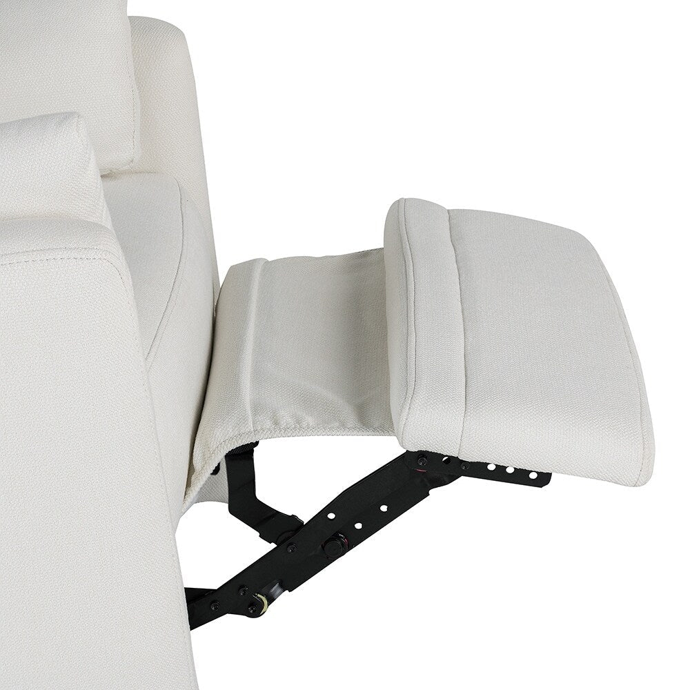 Fauteuil basculant et inclinable pour l'allaitement, pivotant et oscillant avec 2 coussins, siège confortable.