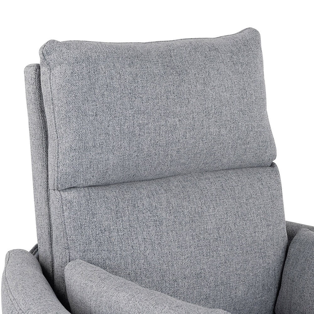 Fauteuil basculant et inclinable pour l'allaitement, pivotant et oscillant avec 2 coussins, siège confortable.