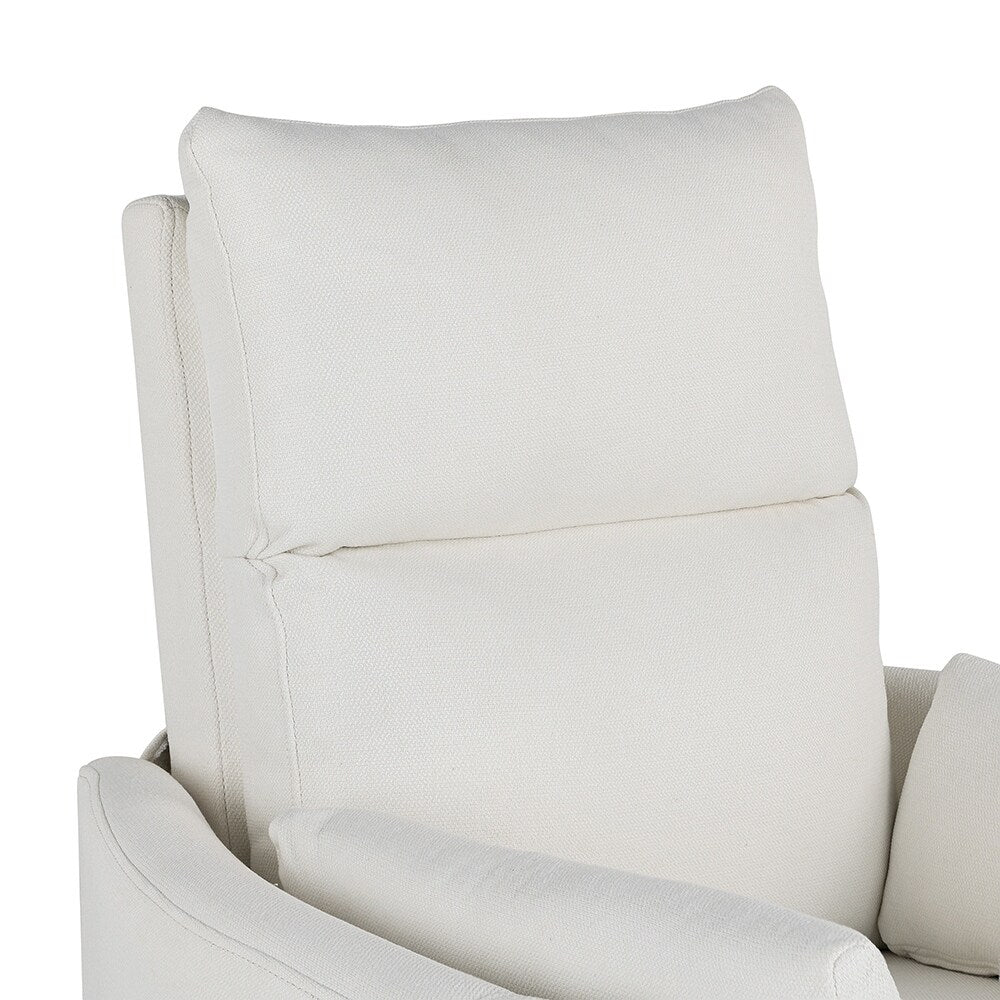 Fauteuil basculant et inclinable pour l'allaitement, pivotant et oscillant avec 2 coussins, siège confortable.