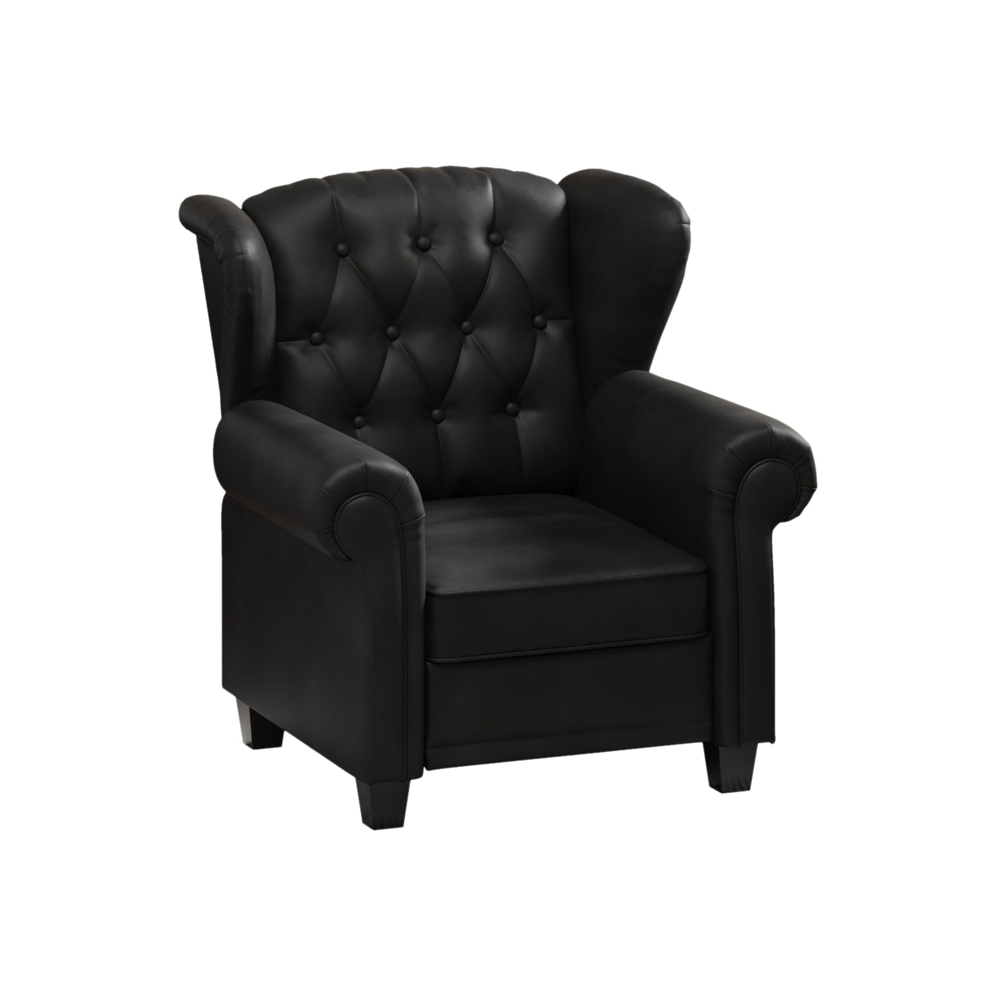 Fauteuil à accoudoirs capitonnés réglable avec pieds robustes 35.04