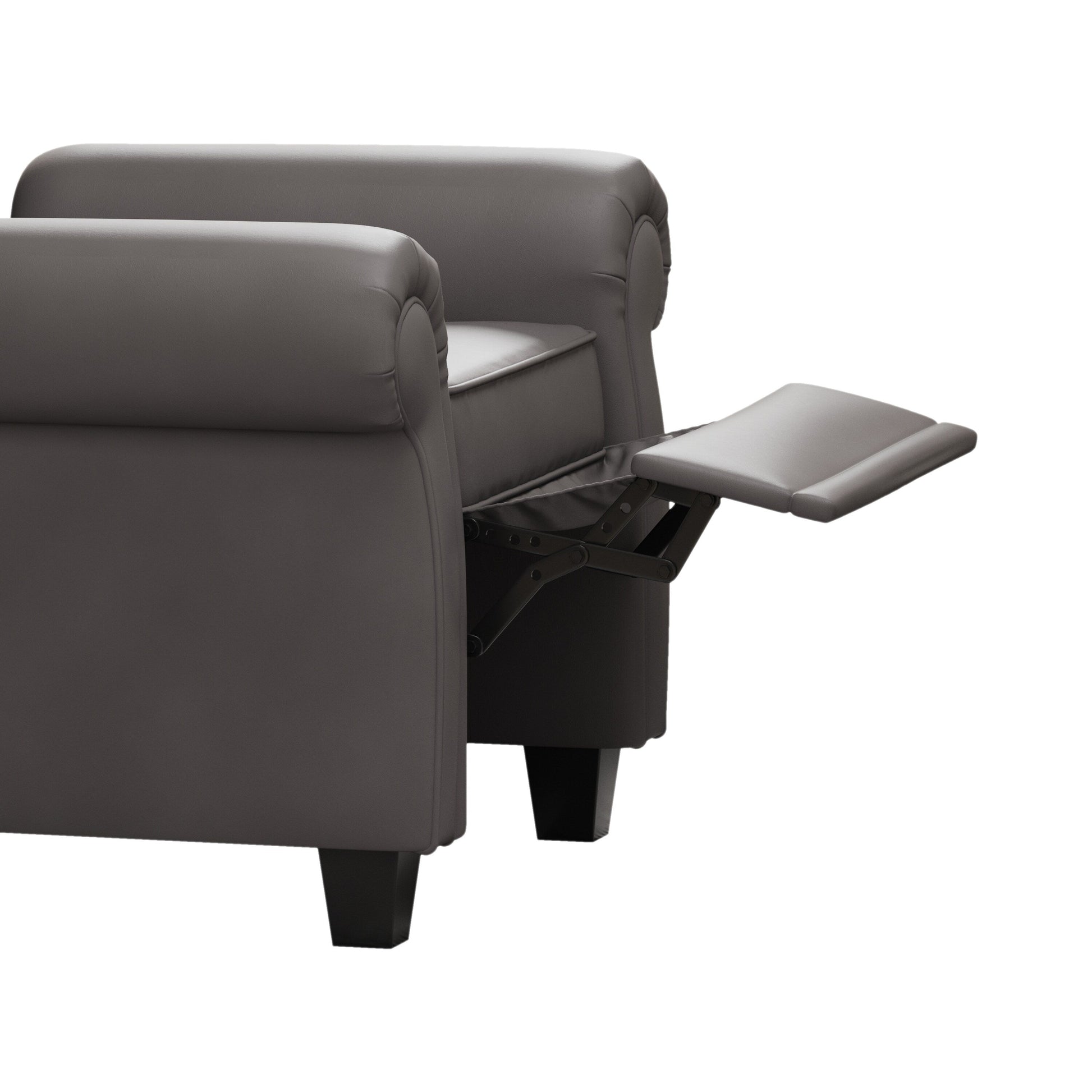Fauteuil à accoudoirs capitonnés réglable avec pieds robustes 35.04