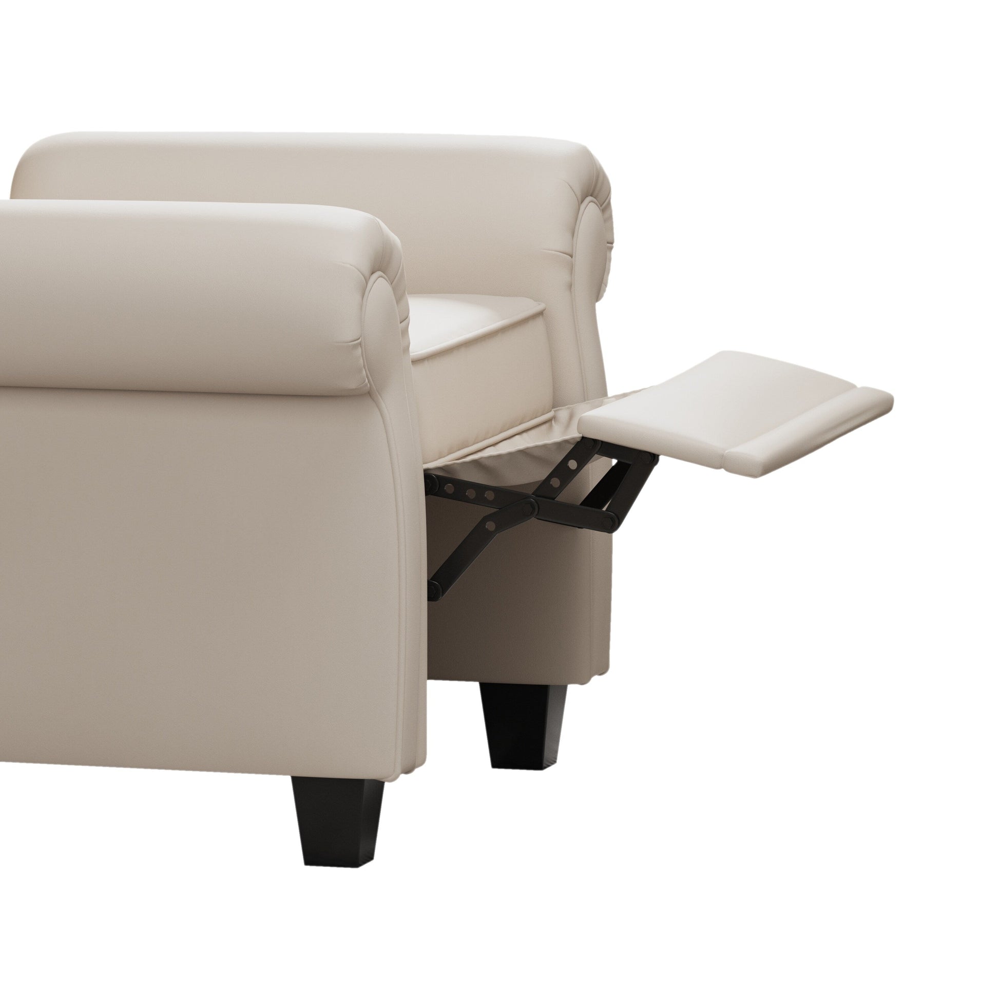 Fauteuil à accoudoirs capitonnés réglable avec pieds robustes 35.04