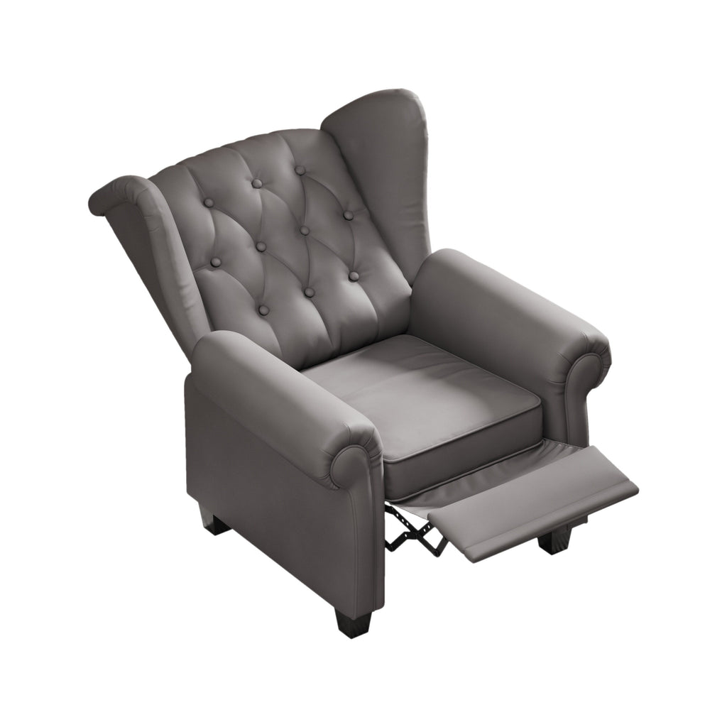Fauteuil à accoudoirs capitonnés réglable avec pieds robustes 35.04