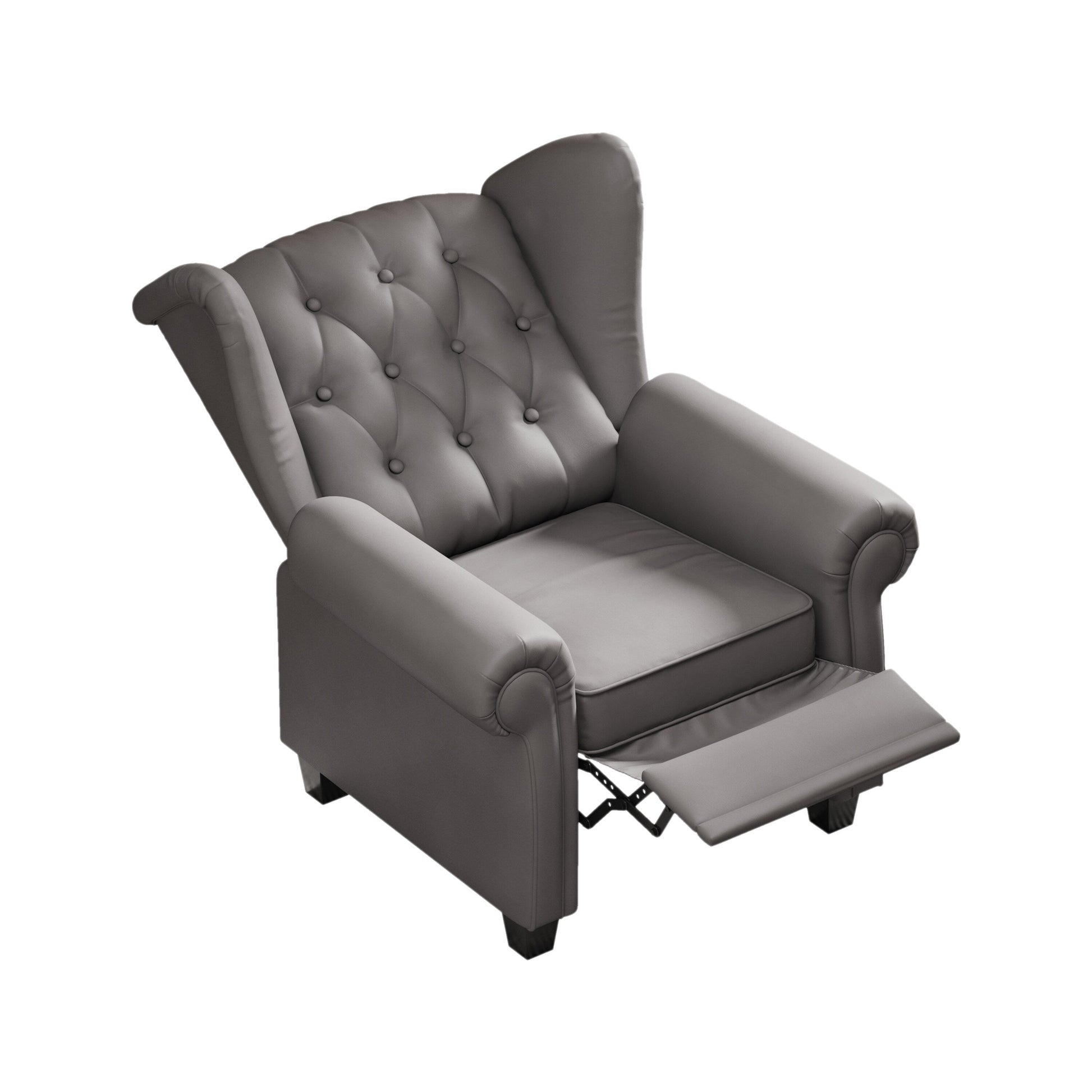 Fauteuil à accoudoirs capitonnés réglable avec pieds robustes 35.04