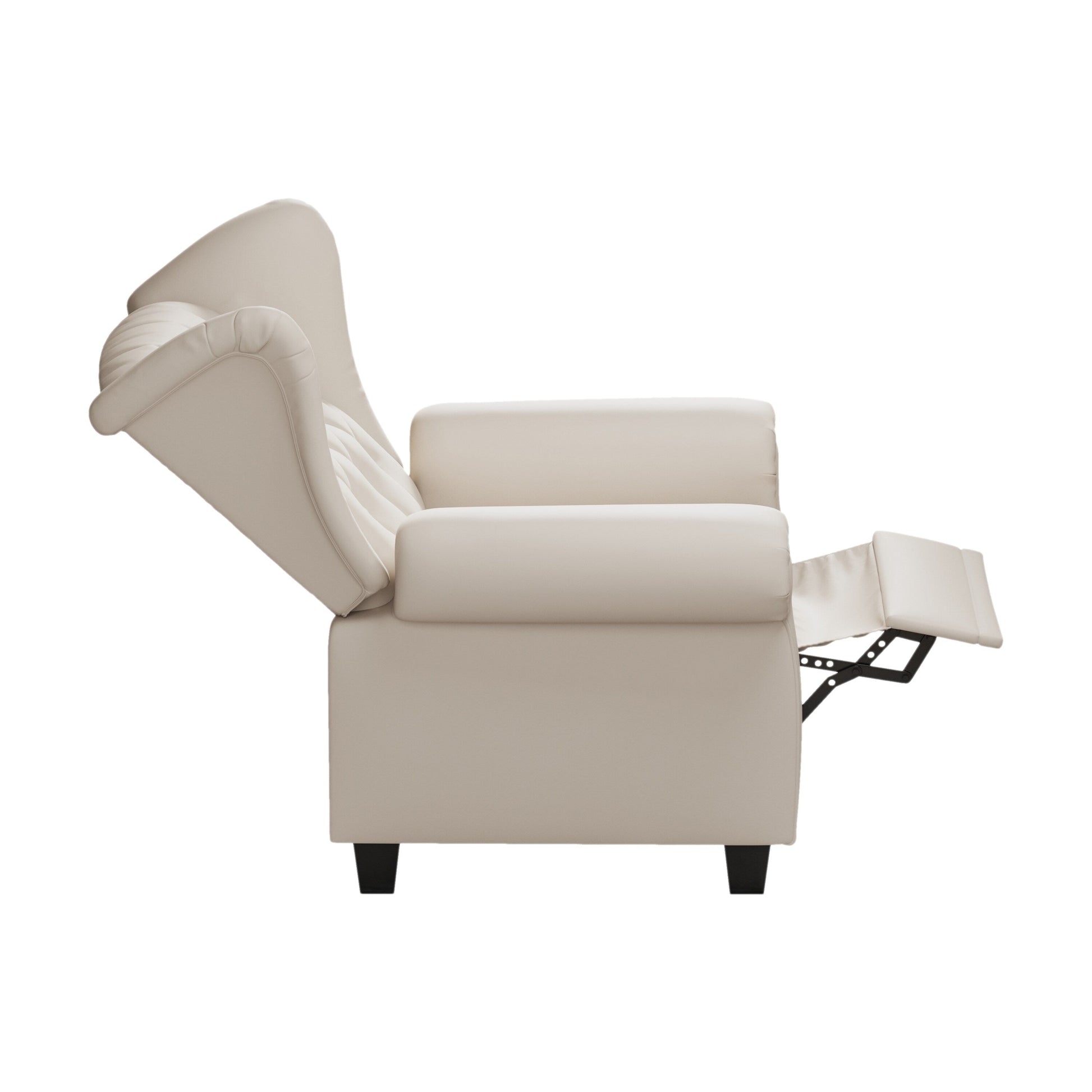 Fauteuil à accoudoirs capitonnés réglable avec pieds robustes 35.04
