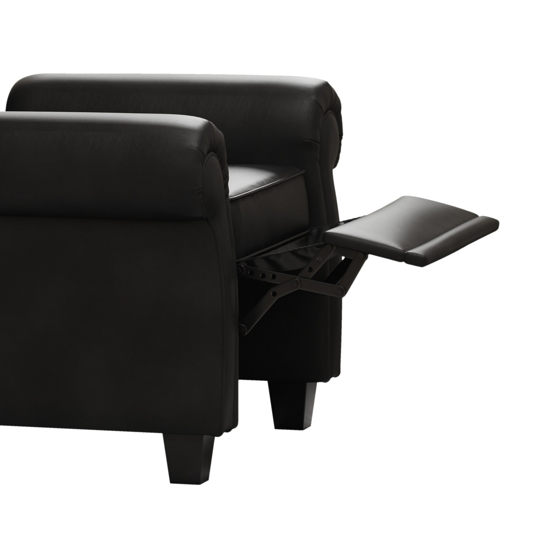 Fauteuil à accoudoirs capitonnés réglable avec pieds robustes 35.04