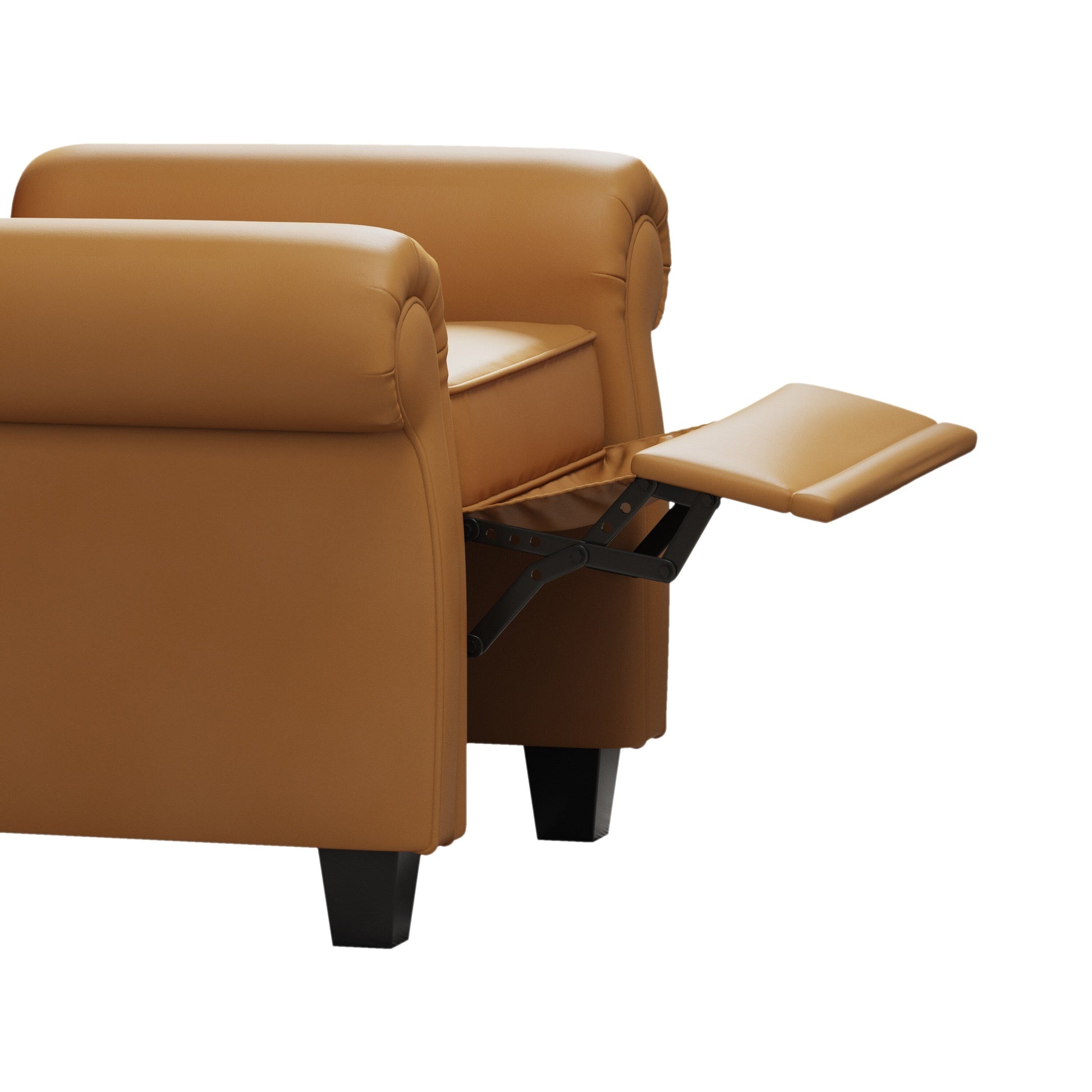 Fauteuil à accoudoirs capitonnés réglable avec pieds robustes 35.04