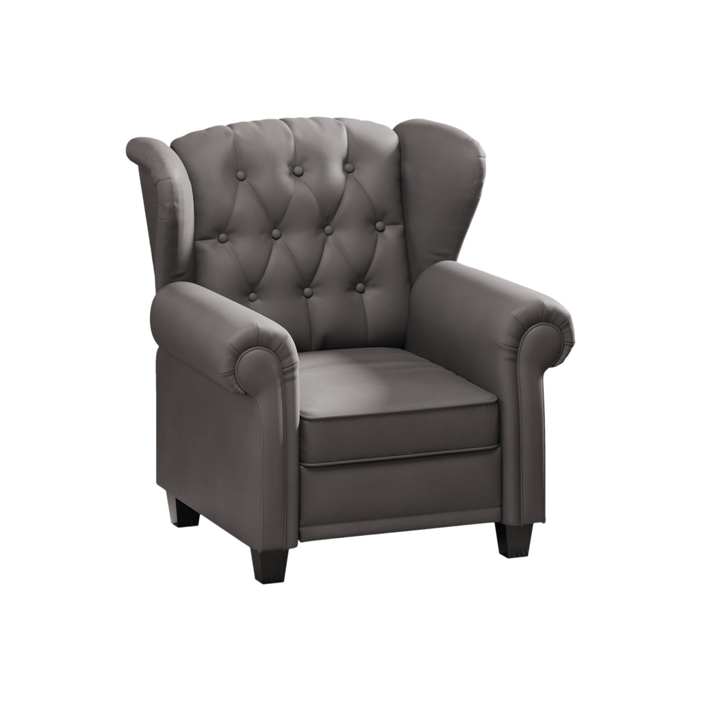 Fauteuil à accoudoirs capitonnés réglable avec pieds robustes 35.04