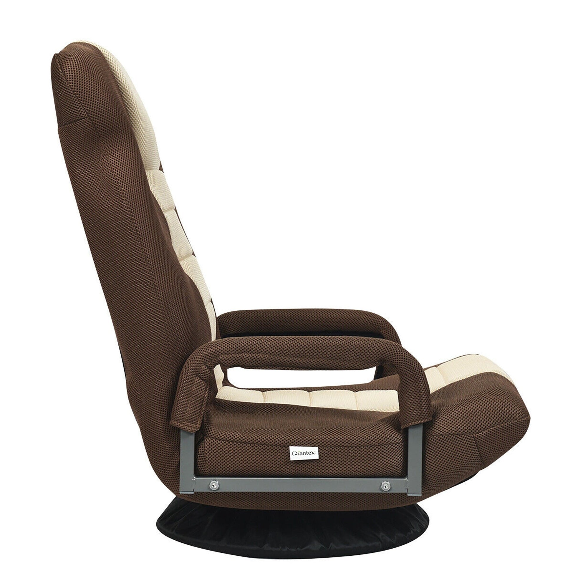 Chaise de sol pivotante à 360 degrés pour jeux vidéo avec dossier réglable et pliable