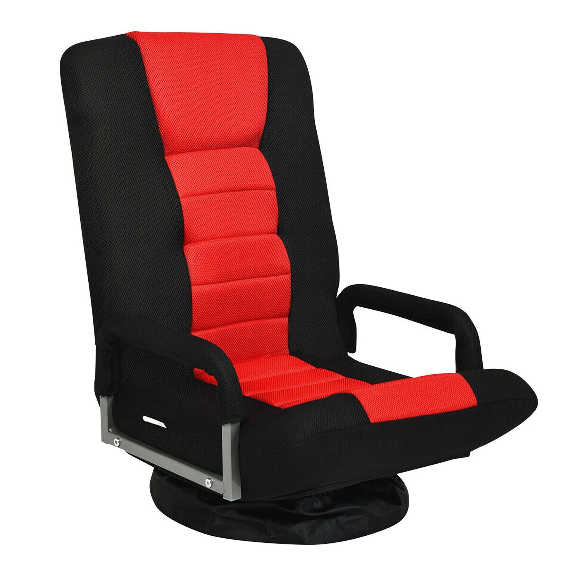 Chaise de sol pivotante à 360 degrés pour jeux vidéo avec dossier réglable et pliable