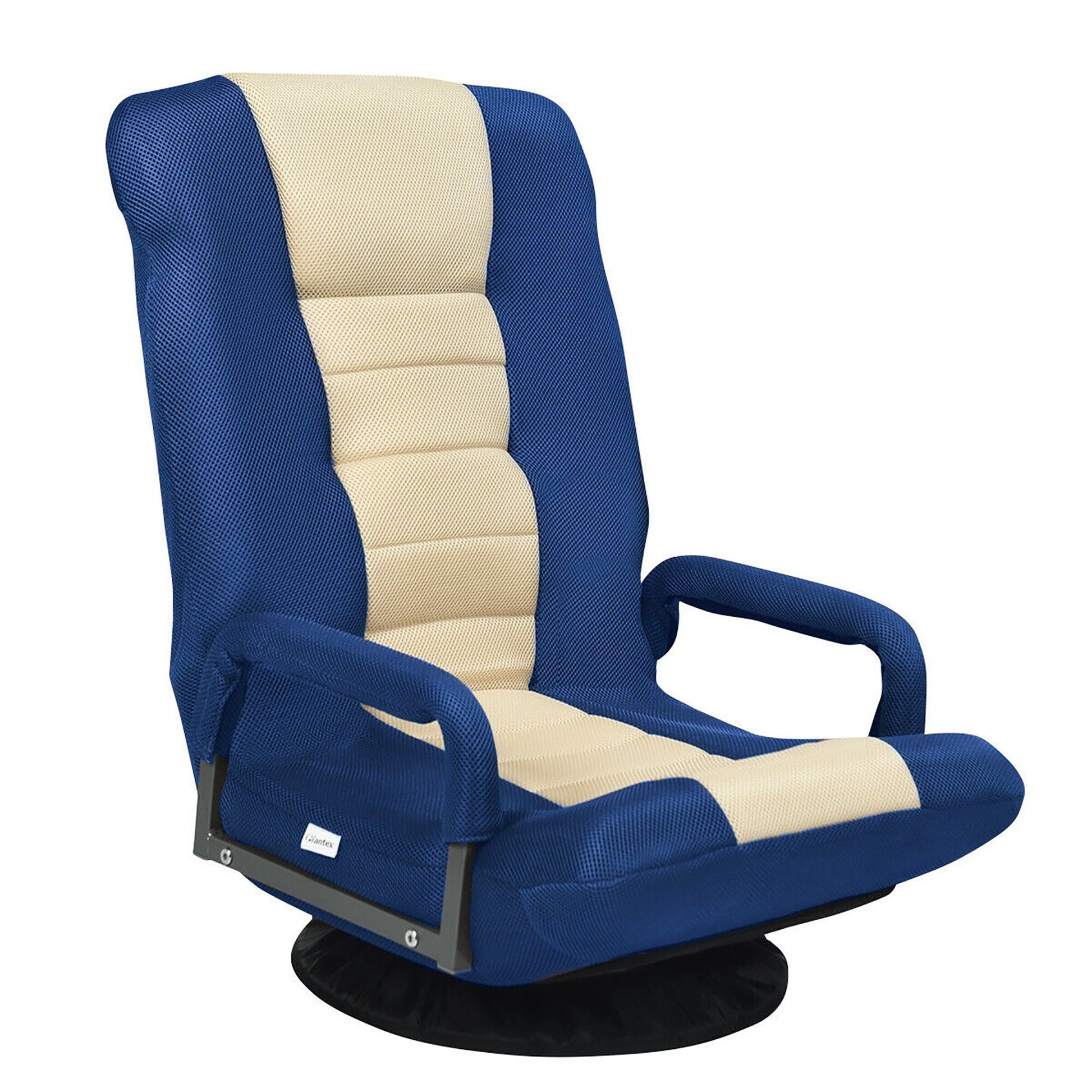Chaise de sol pivotante à 360 degrés pour jeux vidéo avec dossier réglable et pliable