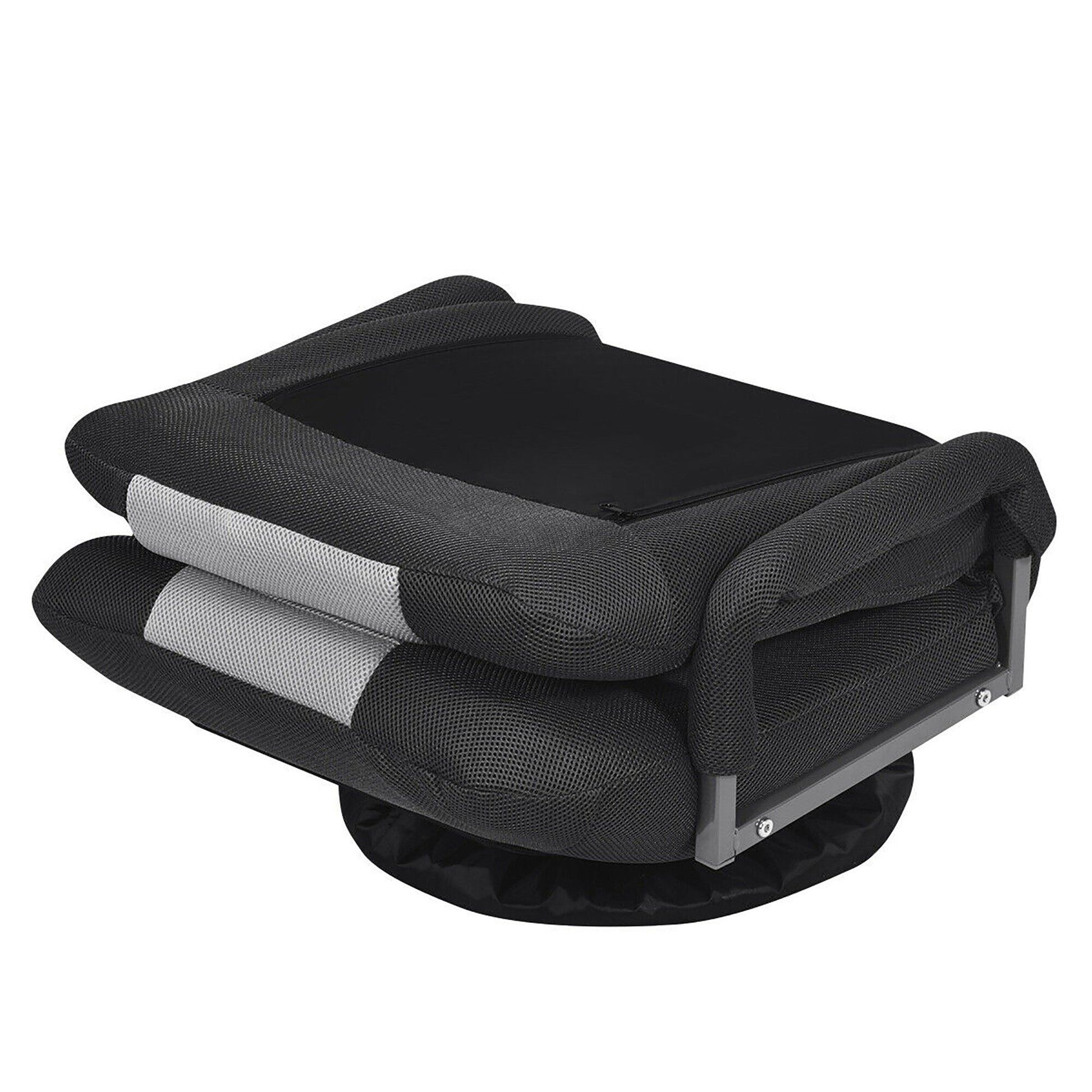 Chaise de sol pivotante à 360 degrés pour jeux vidéo avec dossier réglable et pliable