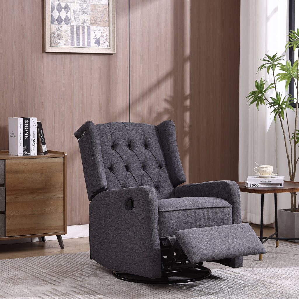 360 Degree Swivel Nursery Rocking Chair