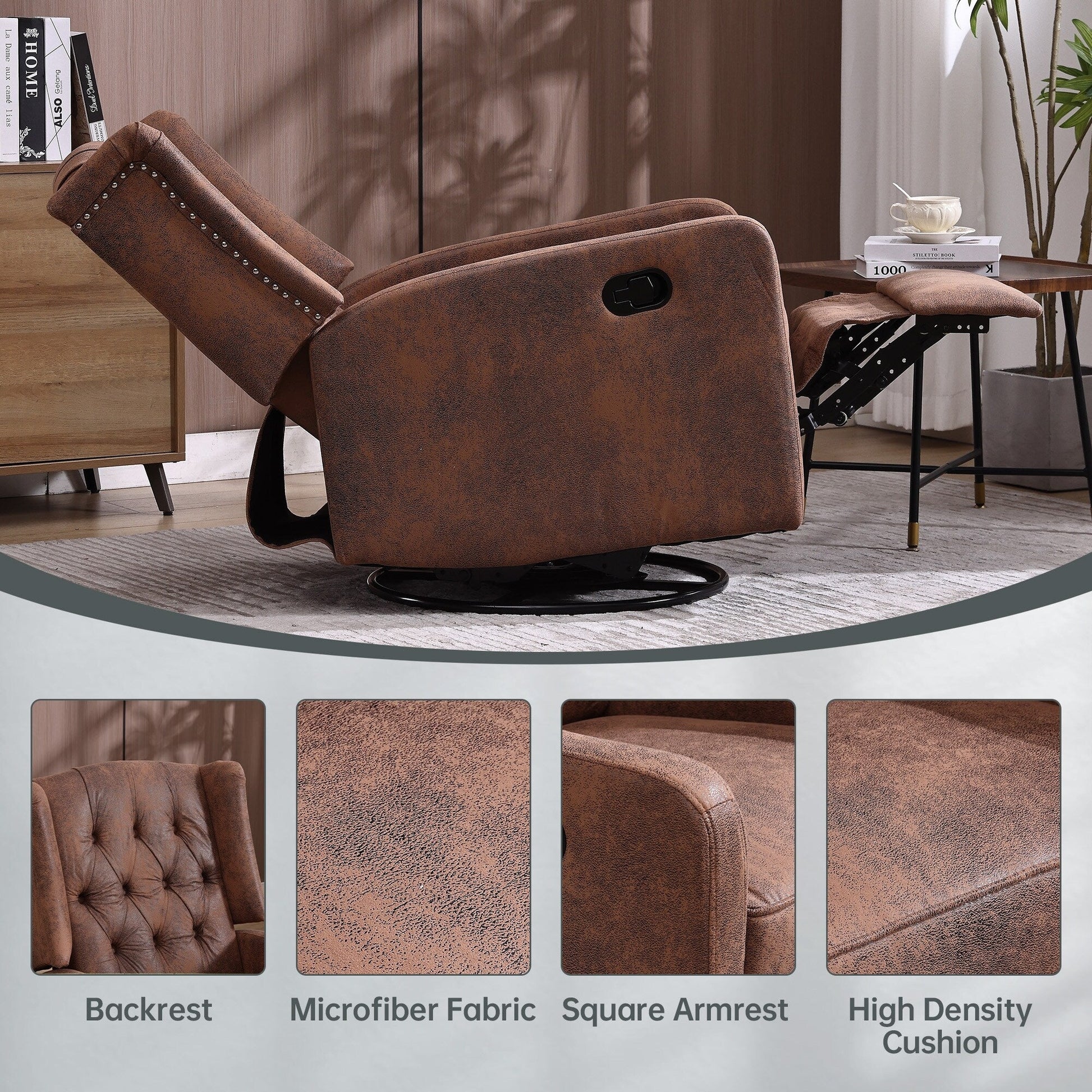 Fauteuil basculant pivotant à 360 degrés pour chambre d'enfant
