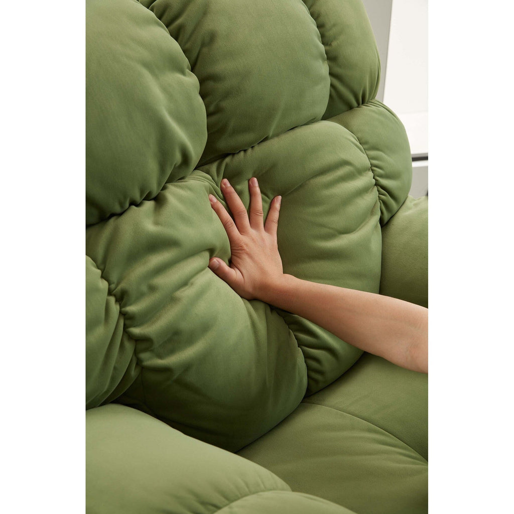 Fauteuil inclinable pivotant à 360°, revêtement en tissu, basculant et inclinable, canapé-lit simple et confortable avec soutien lombaire pour le salon.
