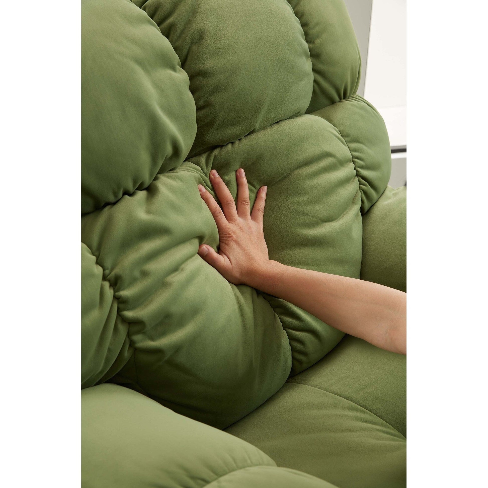 Fauteuil inclinable pivotant à 360°, revêtement en tissu, basculant et inclinable, canapé-lit simple et confortable avec soutien lombaire pour le salon.
