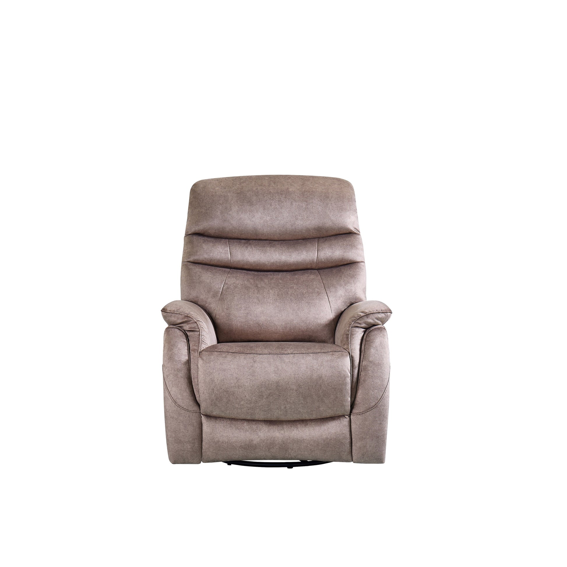 Fauteuil inclinable pivotant à 360° avec dossier réglable, tissu durable, canapé inclinable moderne avec soutien lombaire.