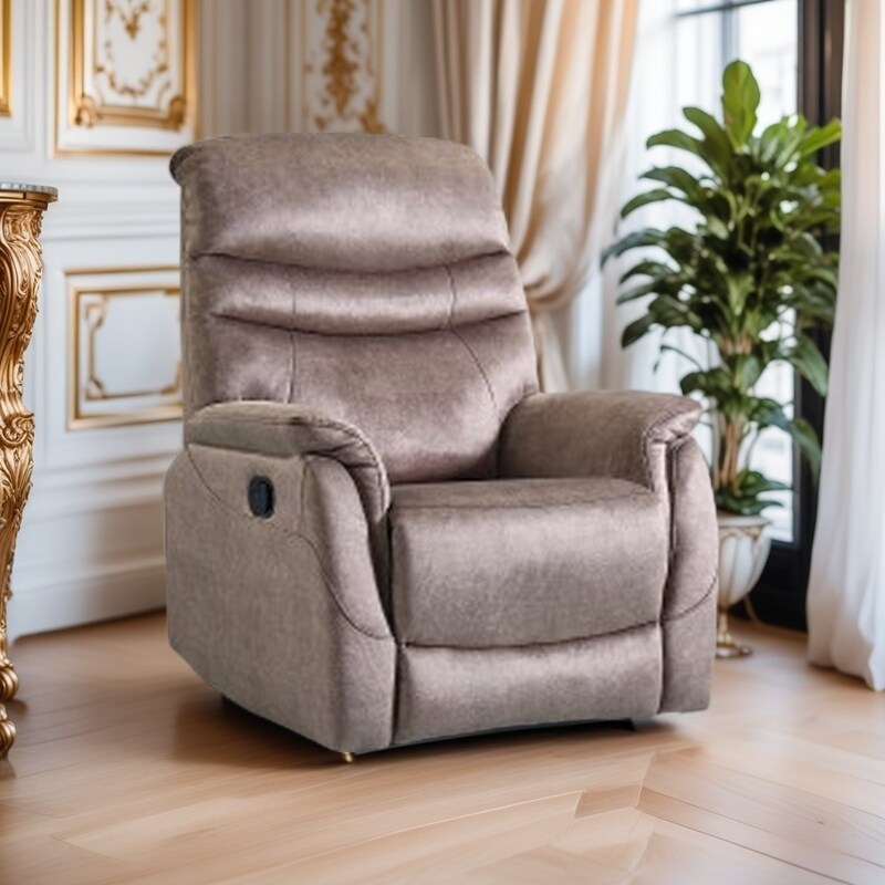 Fauteuil inclinable pivotant à 360° avec dossier réglable, tissu durable, canapé inclinable moderne avec soutien lombaire.