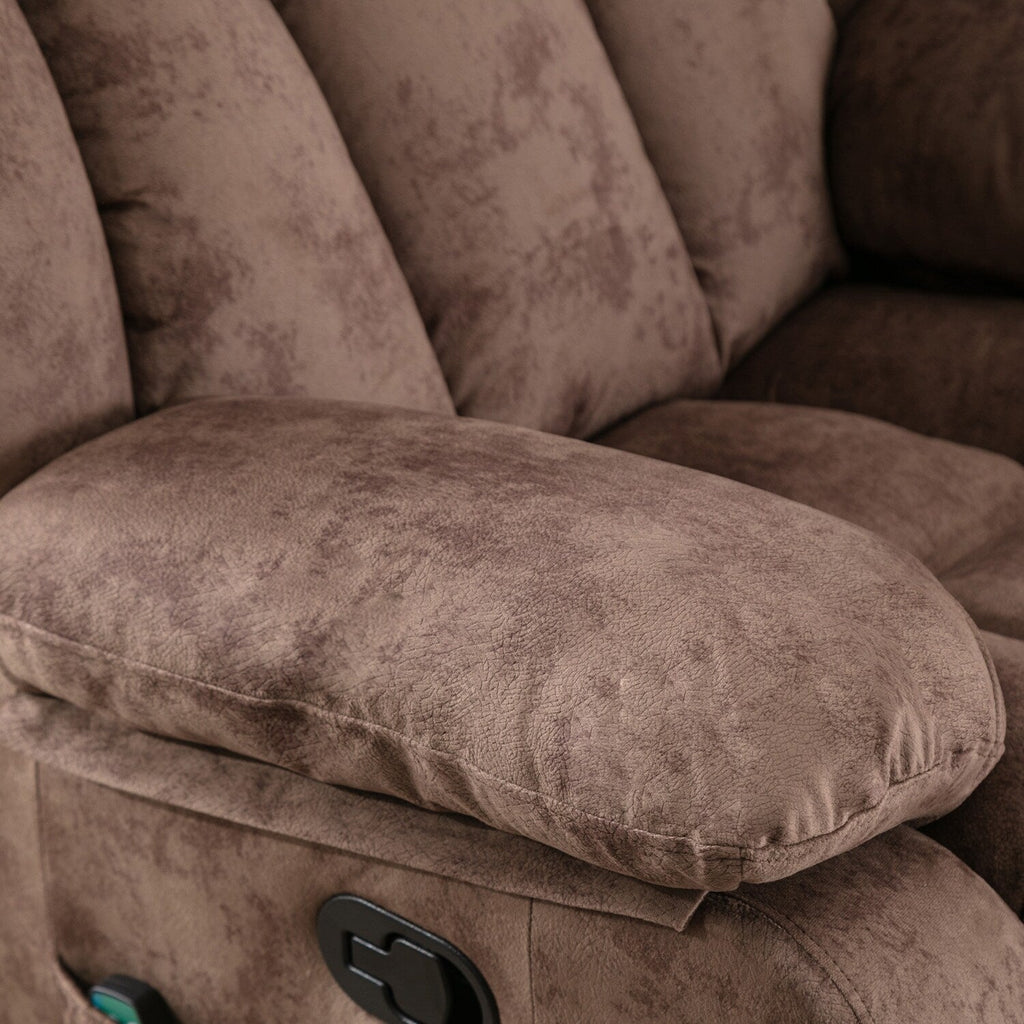 Fauteuil inclinable à massage manuel oscillant rotatif à 360° avec chaleur et vibration