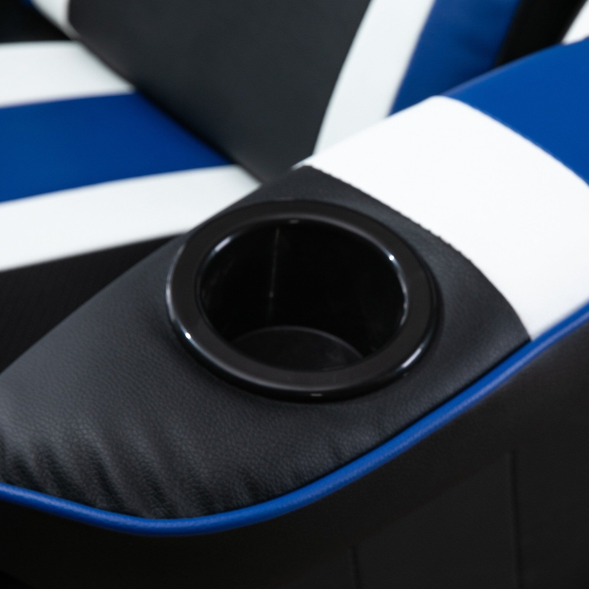Chaise de jeu pivotante à 360°, style course, inclinable, ergonomique, pour ordinateur et bureau, avec support lombaire, repose-pieds et porte-gobelets.