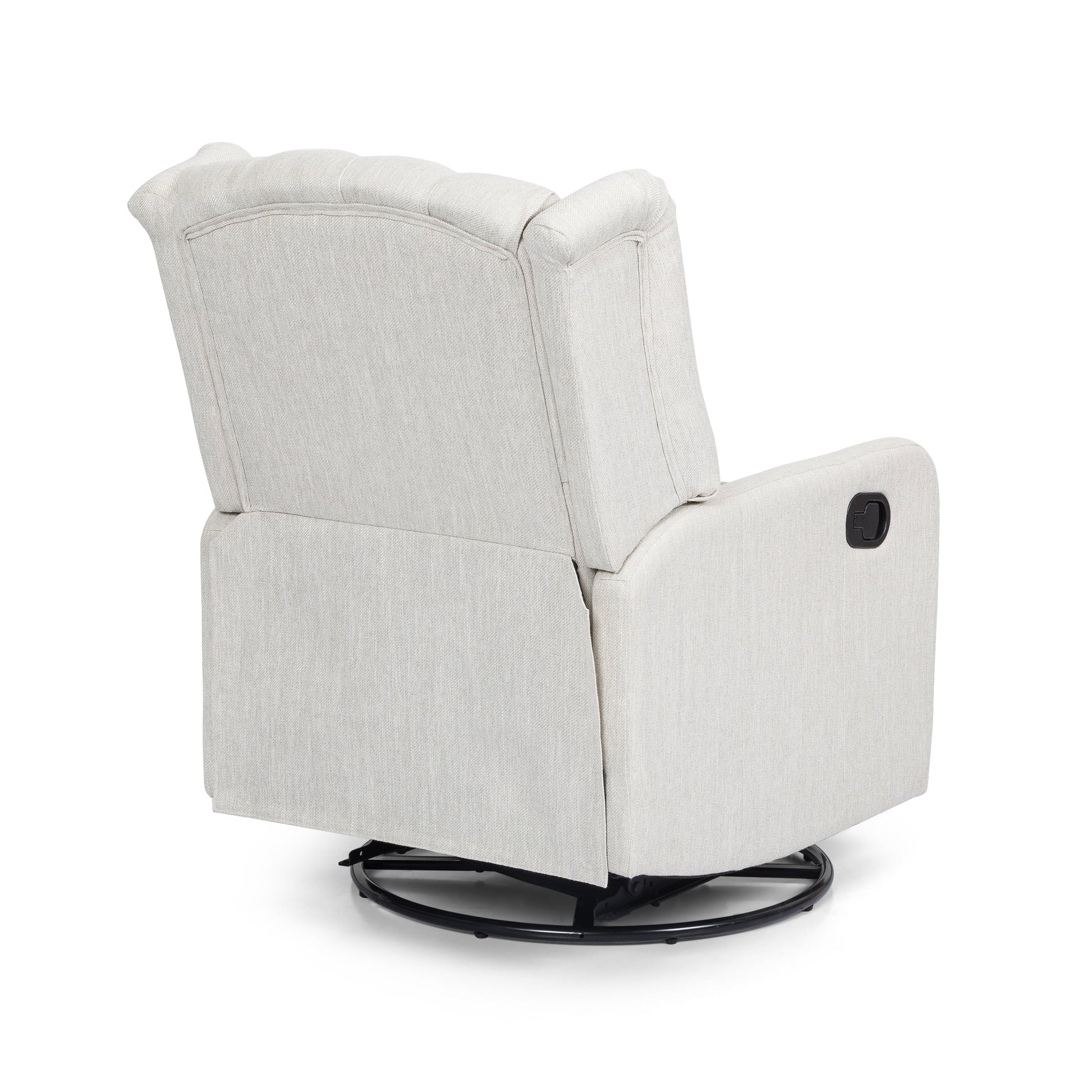 360° Rotation Lounge Chair with Classic Style for Living Room or Bedroom, Lever-Control Recliner for Reading & Relaxation
