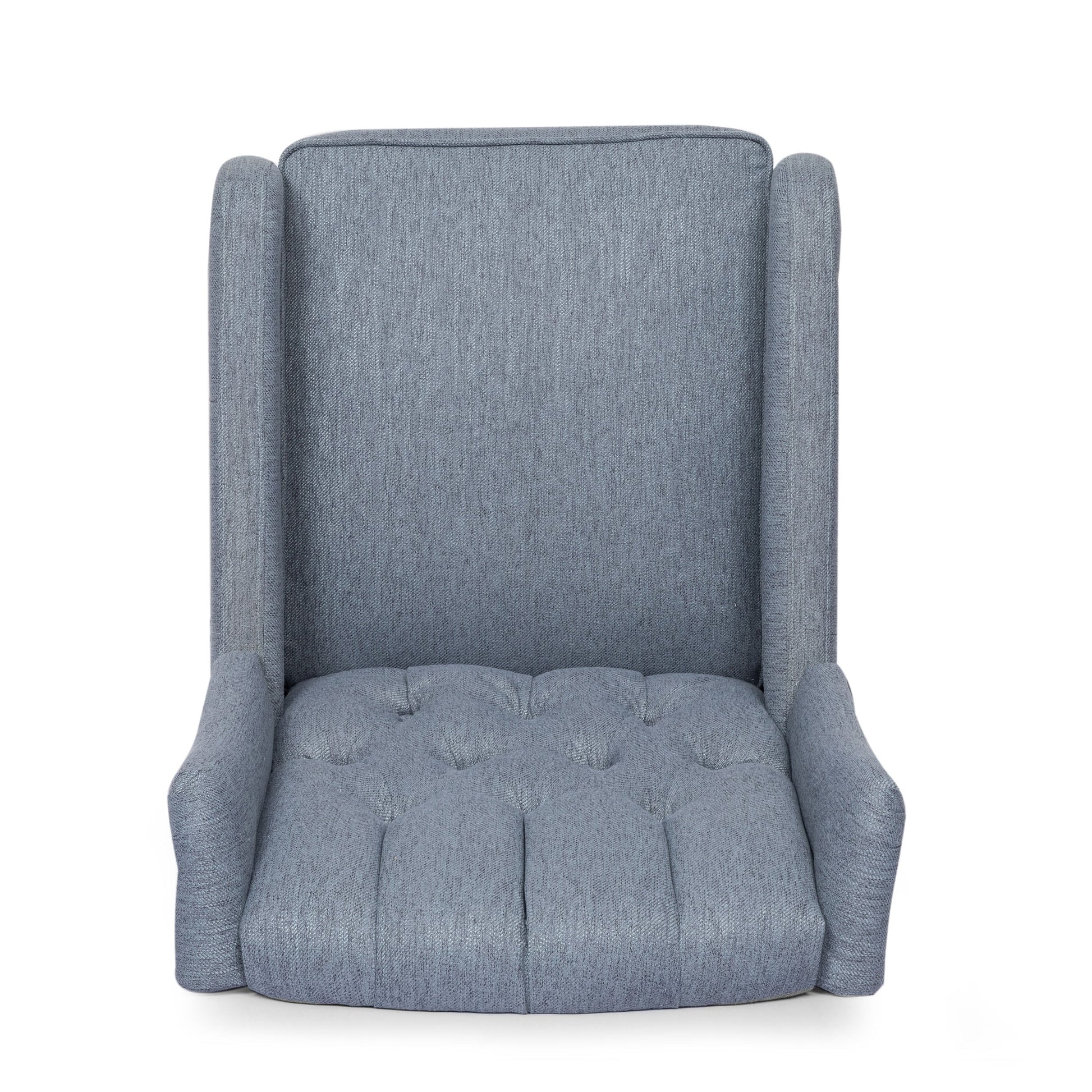 360° Rotation Lounge Chair with Classic Style for Living Room or Bedroom, Lever-Control Recliner for Reading & Relaxation