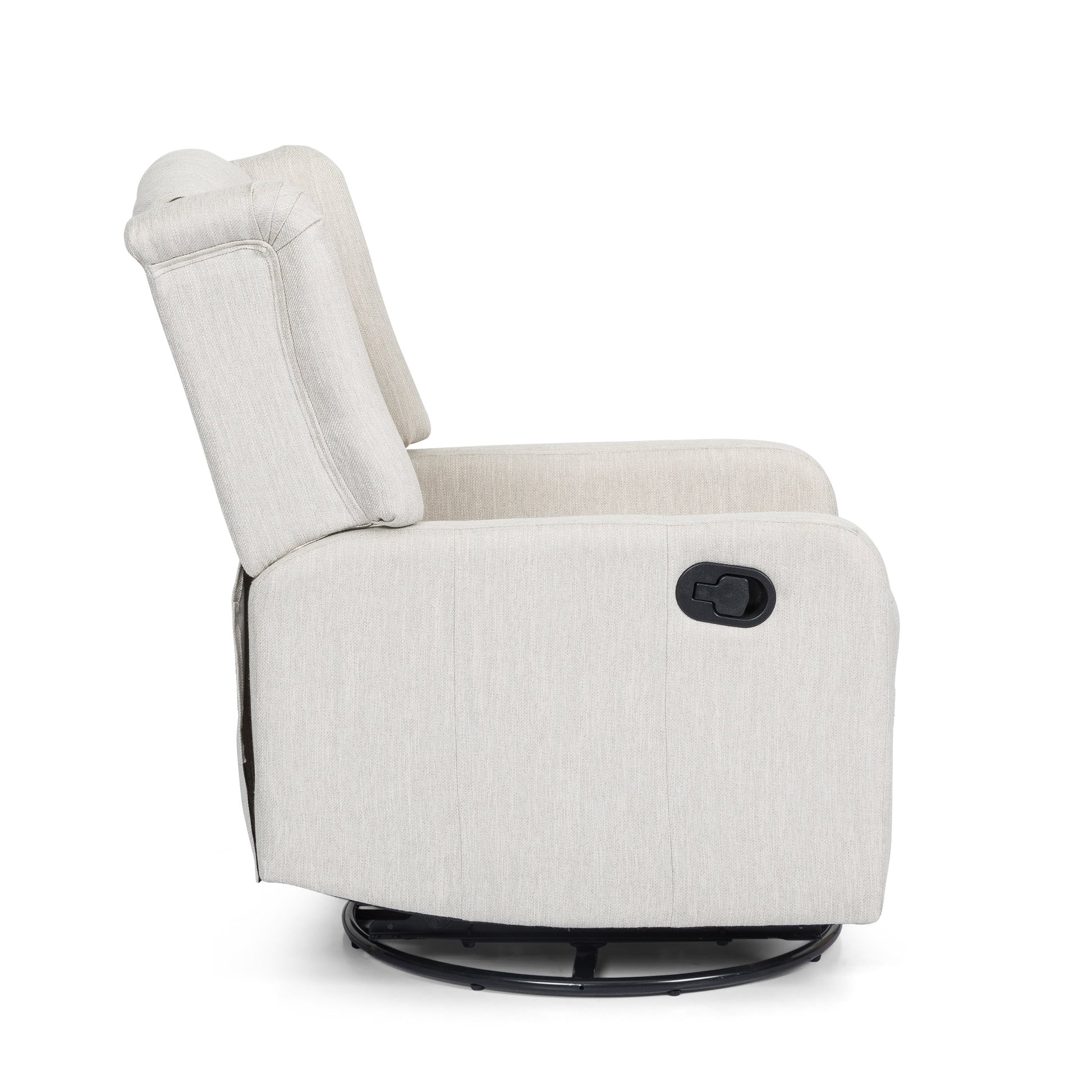 360° Rotation Lounge Chair with Classic Style for Living Room or Bedroom, Lever-Control Recliner for Reading & Relaxation