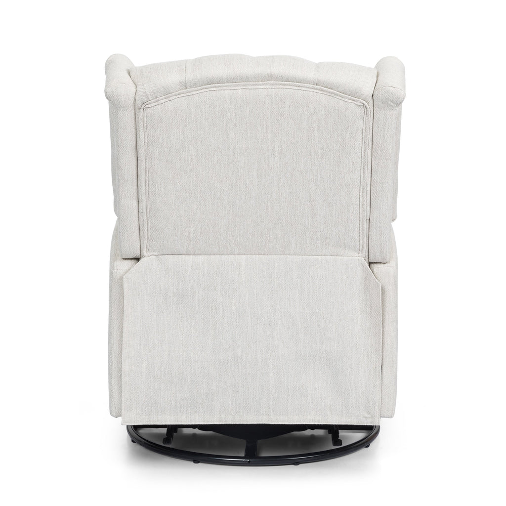 360° Rotation Lounge Chair with Classic Style for Living Room or Bedroom, Lever-Control Recliner for Reading & Relaxation