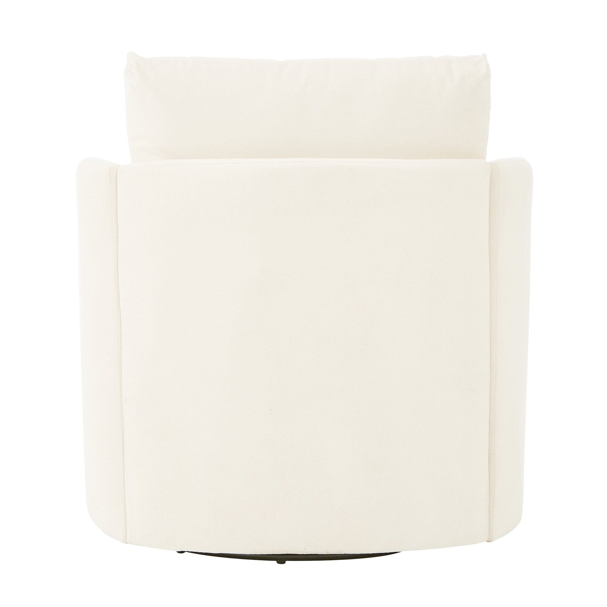 Fauteuil pivotant à 360°, fauteuil en chenille, fauteuil de salon incurvé, canapé pivotant rembourré pour salon.