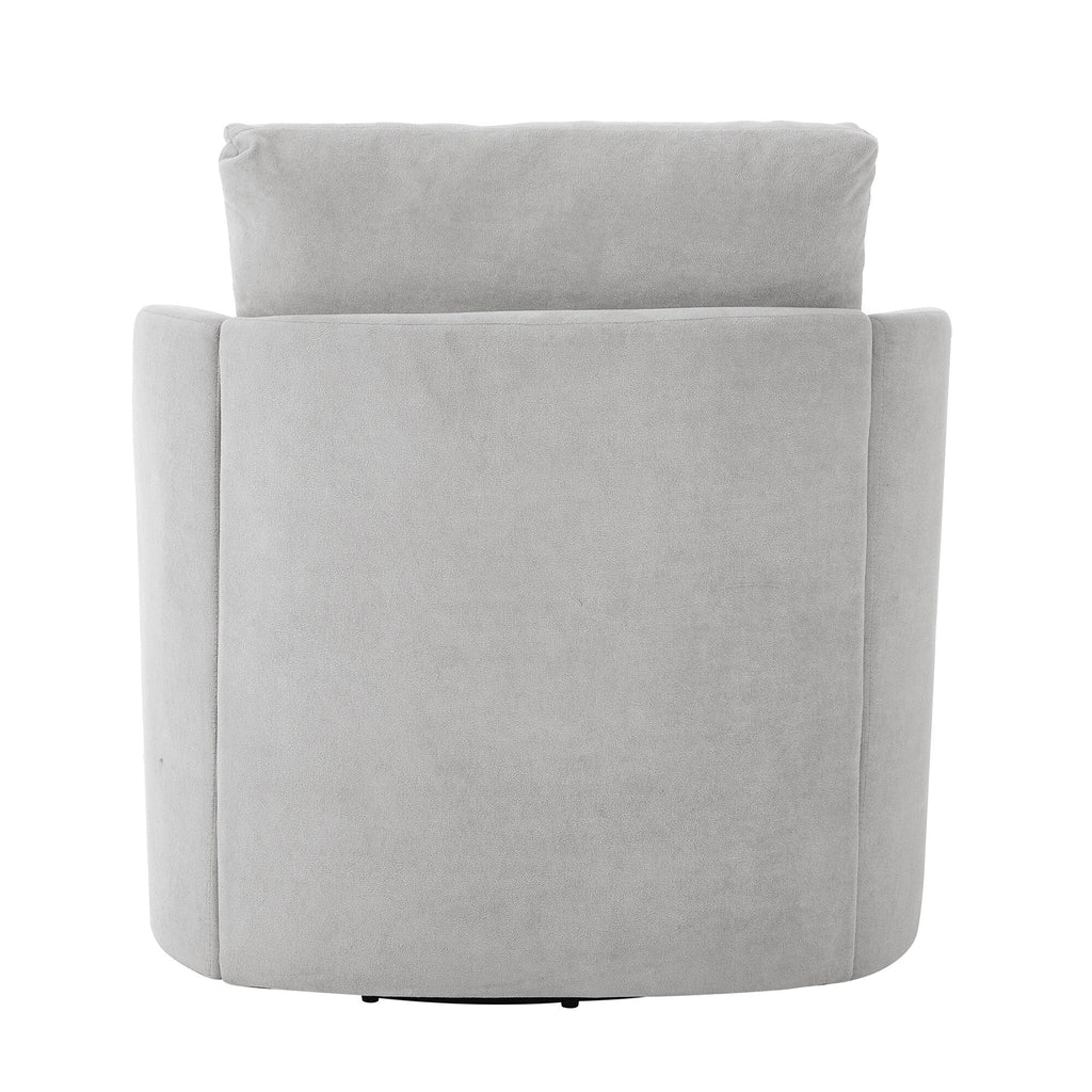 Fauteuil pivotant à 360°, fauteuil en chenille, fauteuil de salon incurvé, canapé pivotant rembourré pour salon.