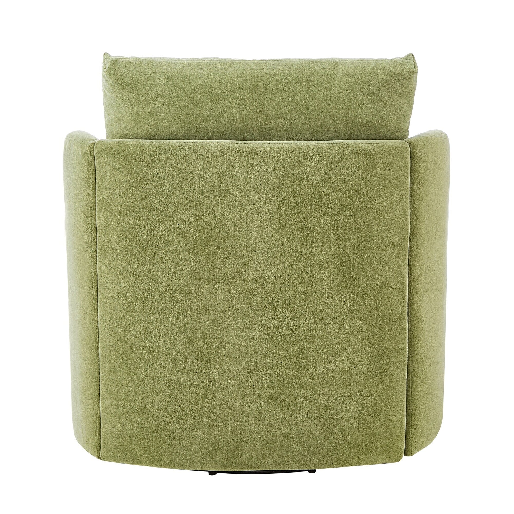 Fauteuil pivotant à 360°, fauteuil en chenille, fauteuil de salon incurvé, canapé pivotant rembourré pour salon.