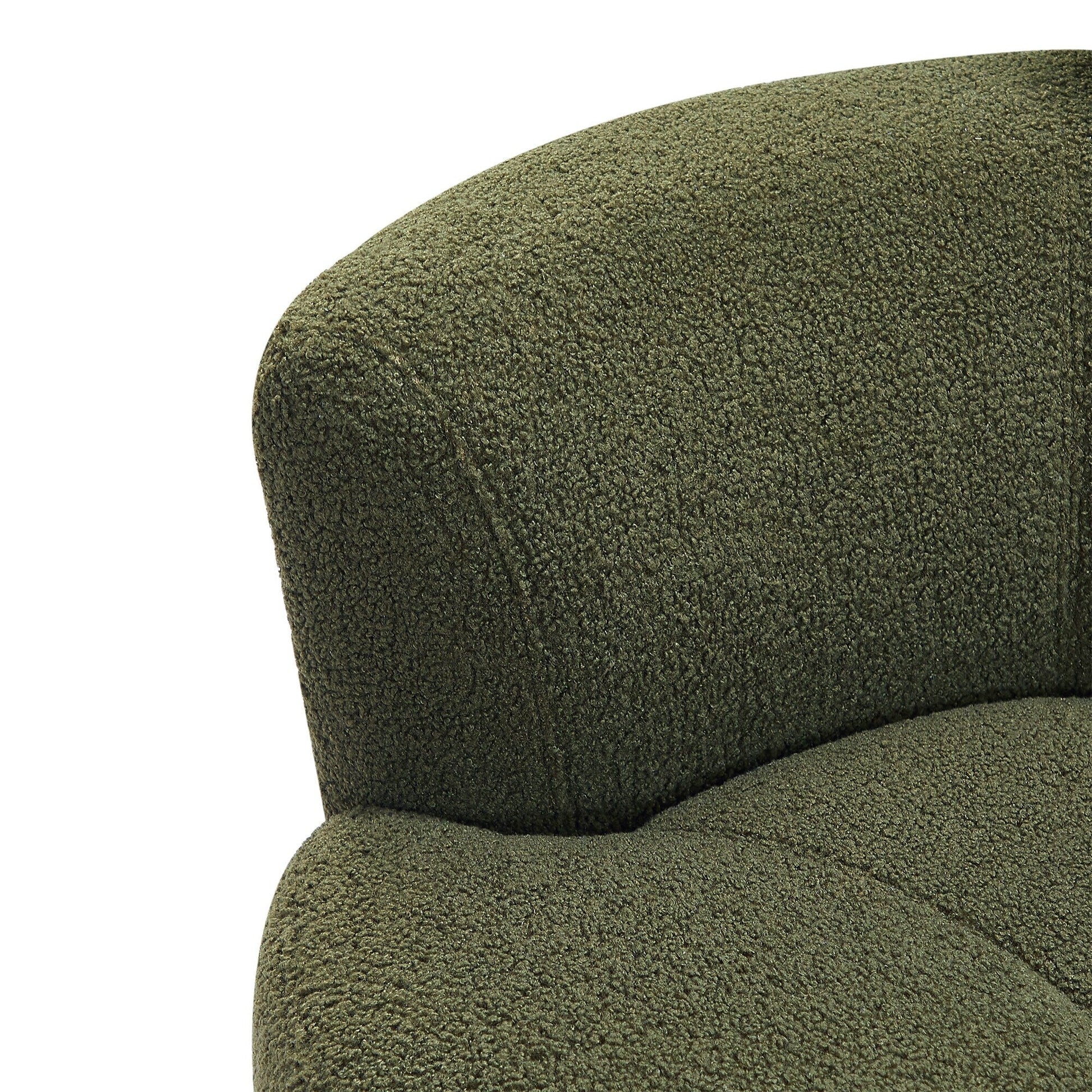 Chaise pivotante à 360°, chaise en forme de tonneau rembourrée avec repose-tête réglable, chaise de salon moderne et ronde pour salon.