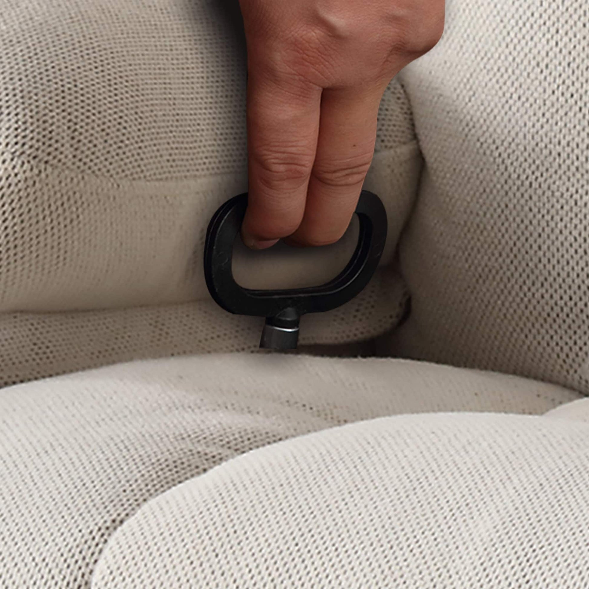 Fauteuil inclinable chauffant et massant pivotant à 360°, avec prise USB, porte-gobelets, rangement latéral et revêtement en polaire moelleux.