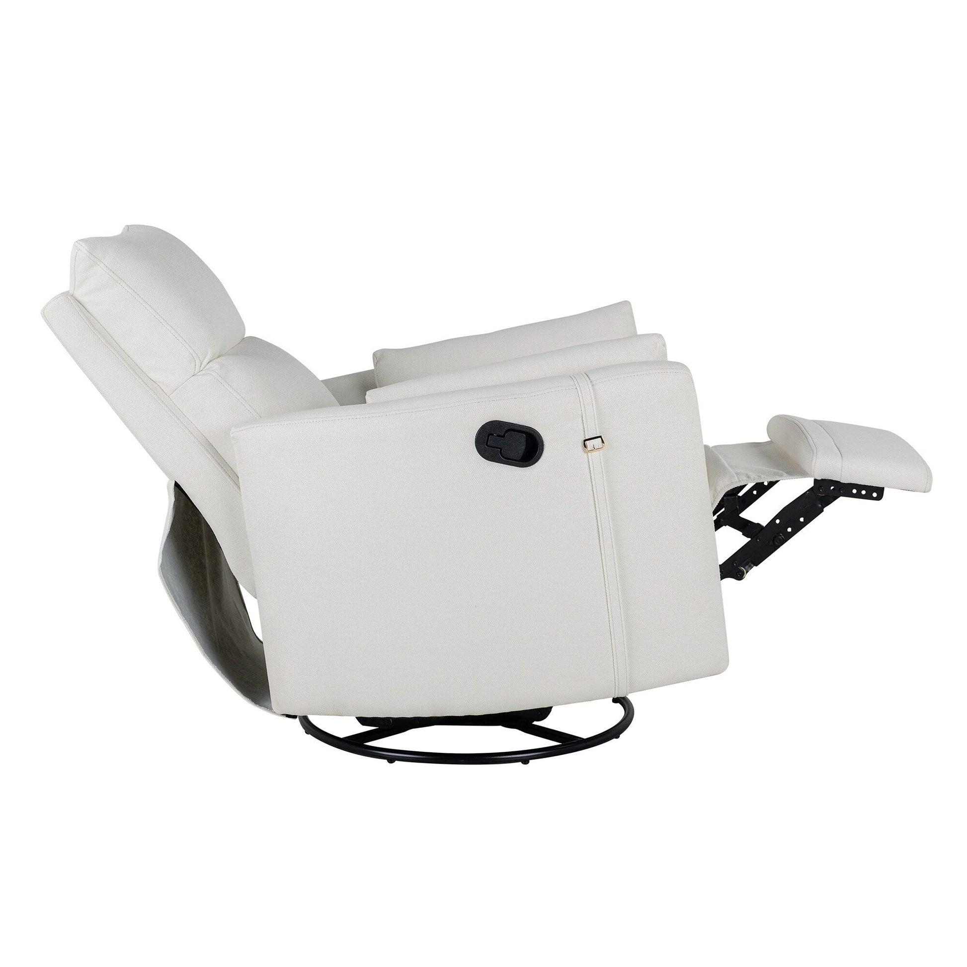 Fauteuil inclinable manuel pivotant à 360° avec fonction basculante et dossier réglable