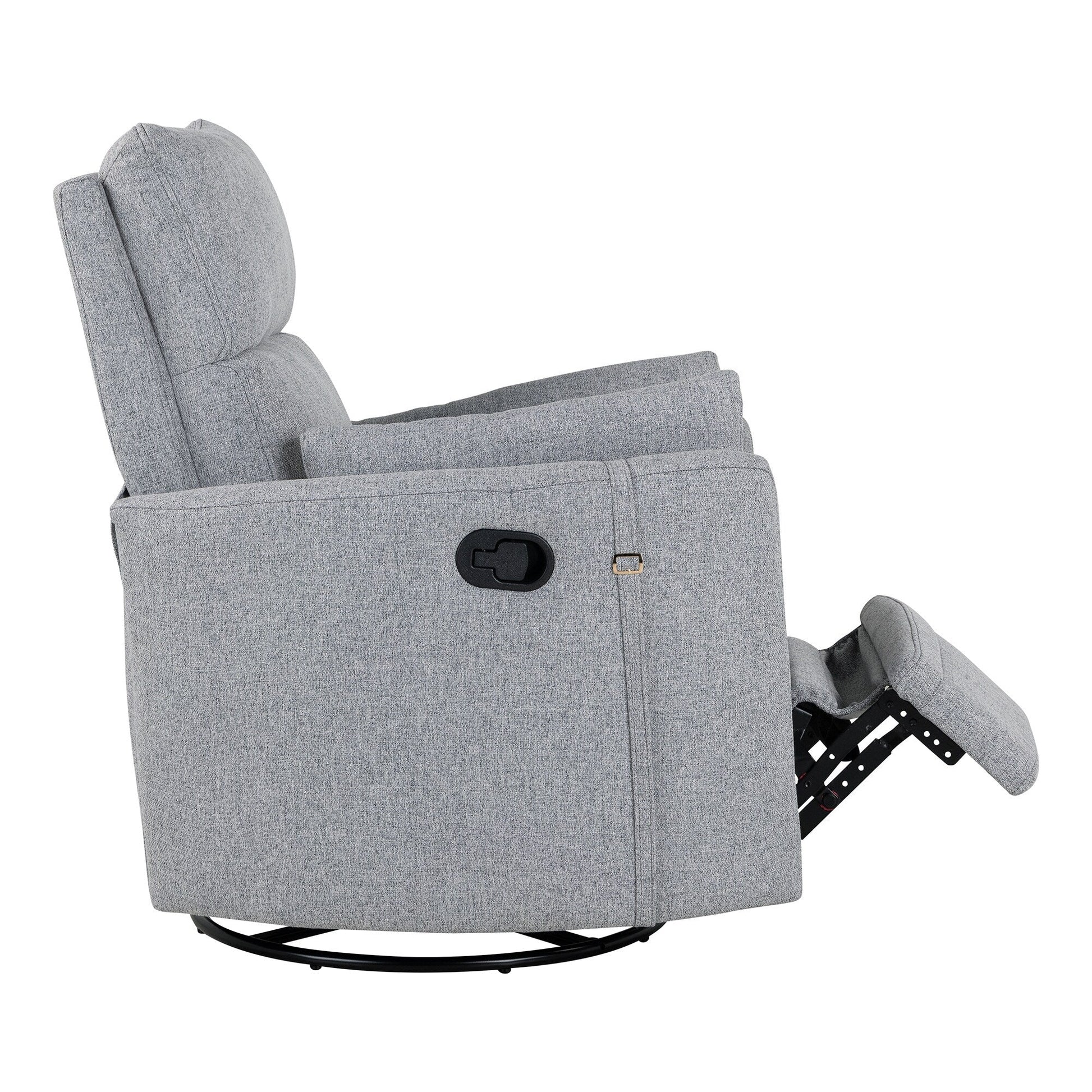 Fauteuil inclinable manuel pivotant à 360° avec fonction basculante et dossier réglable
