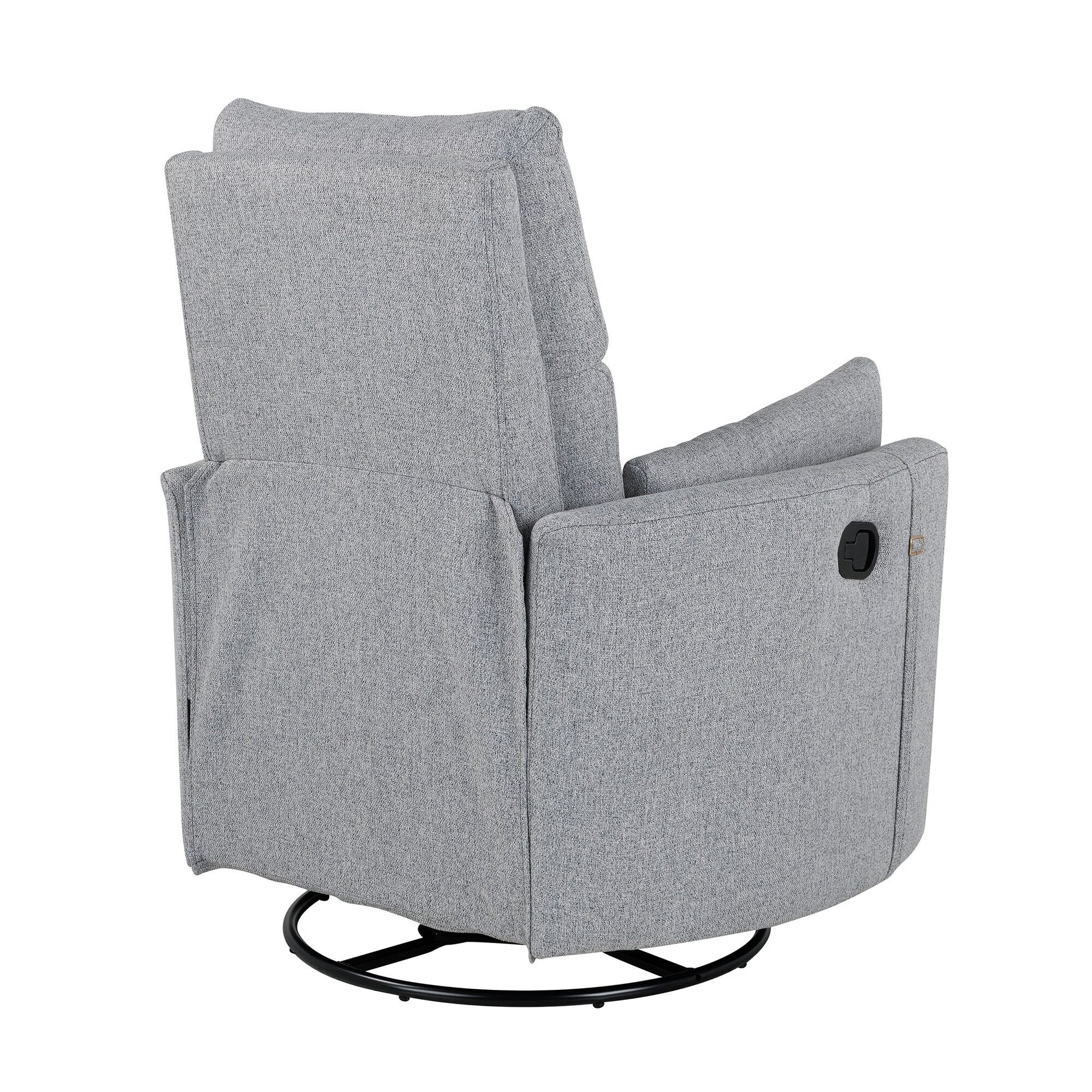 Fauteuil inclinable manuel pivotant à 360° avec fonction basculante et dossier réglable