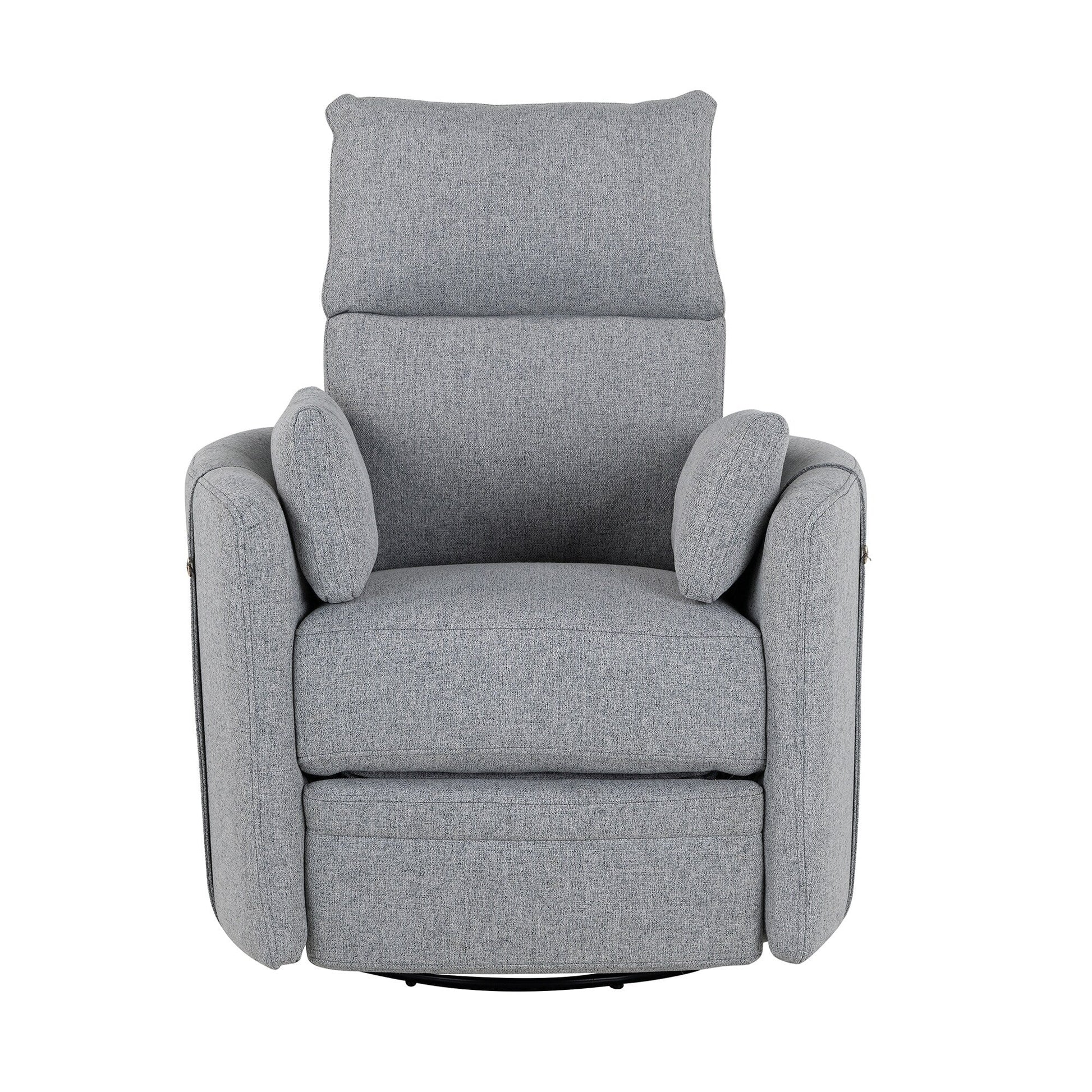 Fauteuil inclinable manuel pivotant à 360° avec fonction basculante et dossier réglable