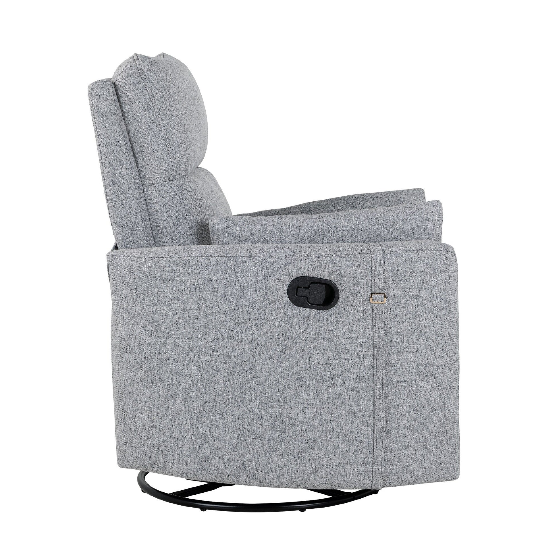 Fauteuil inclinable manuel pivotant à 360° avec fonction basculante et dossier réglable