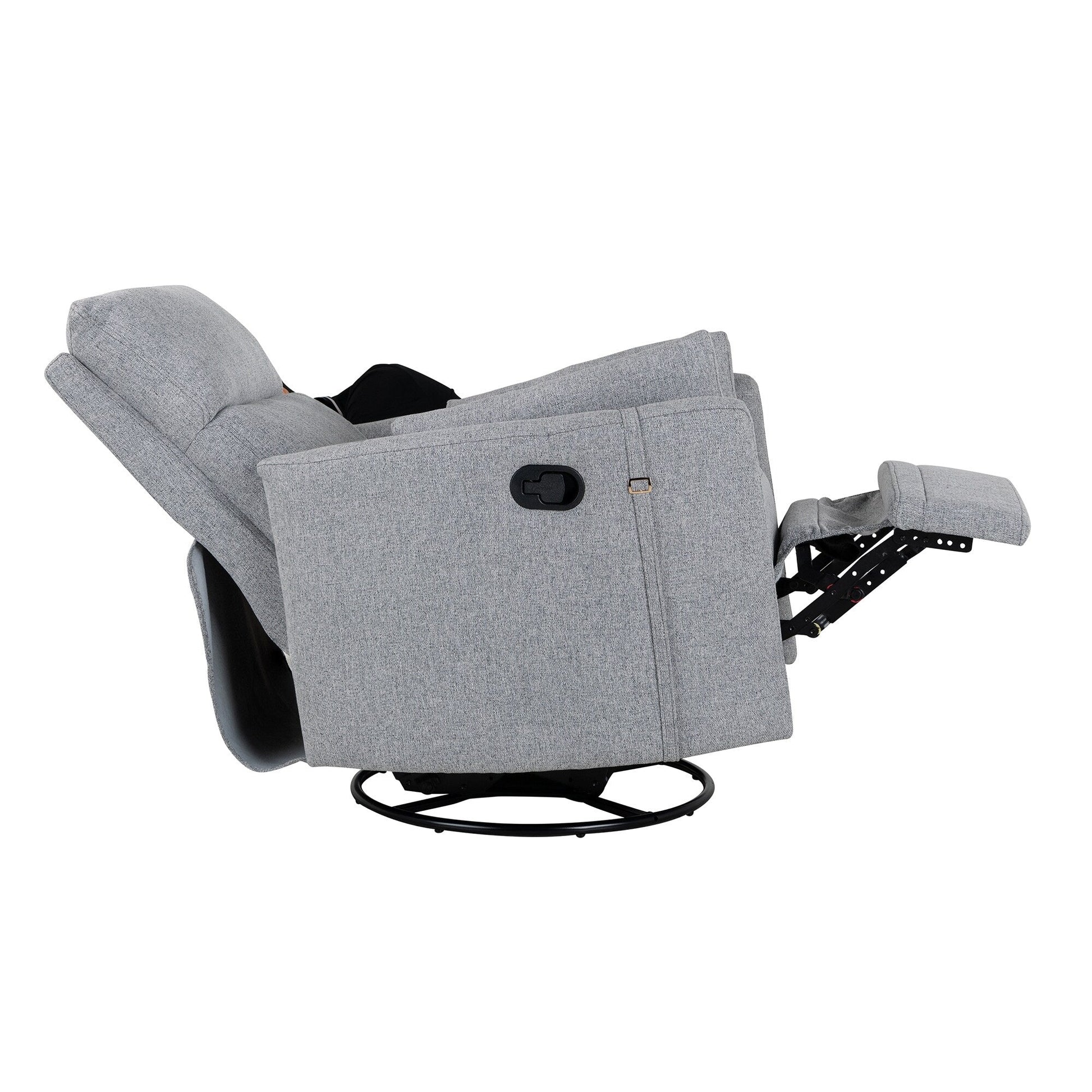 Fauteuil inclinable manuel pivotant à 360° avec fonction basculante et dossier réglable