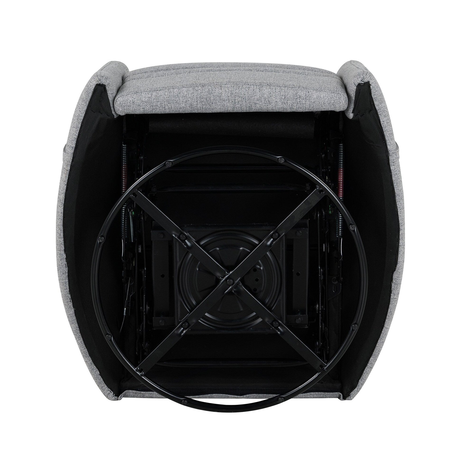 Fauteuil inclinable manuel pivotant à 360° avec fonction basculante et dossier réglable