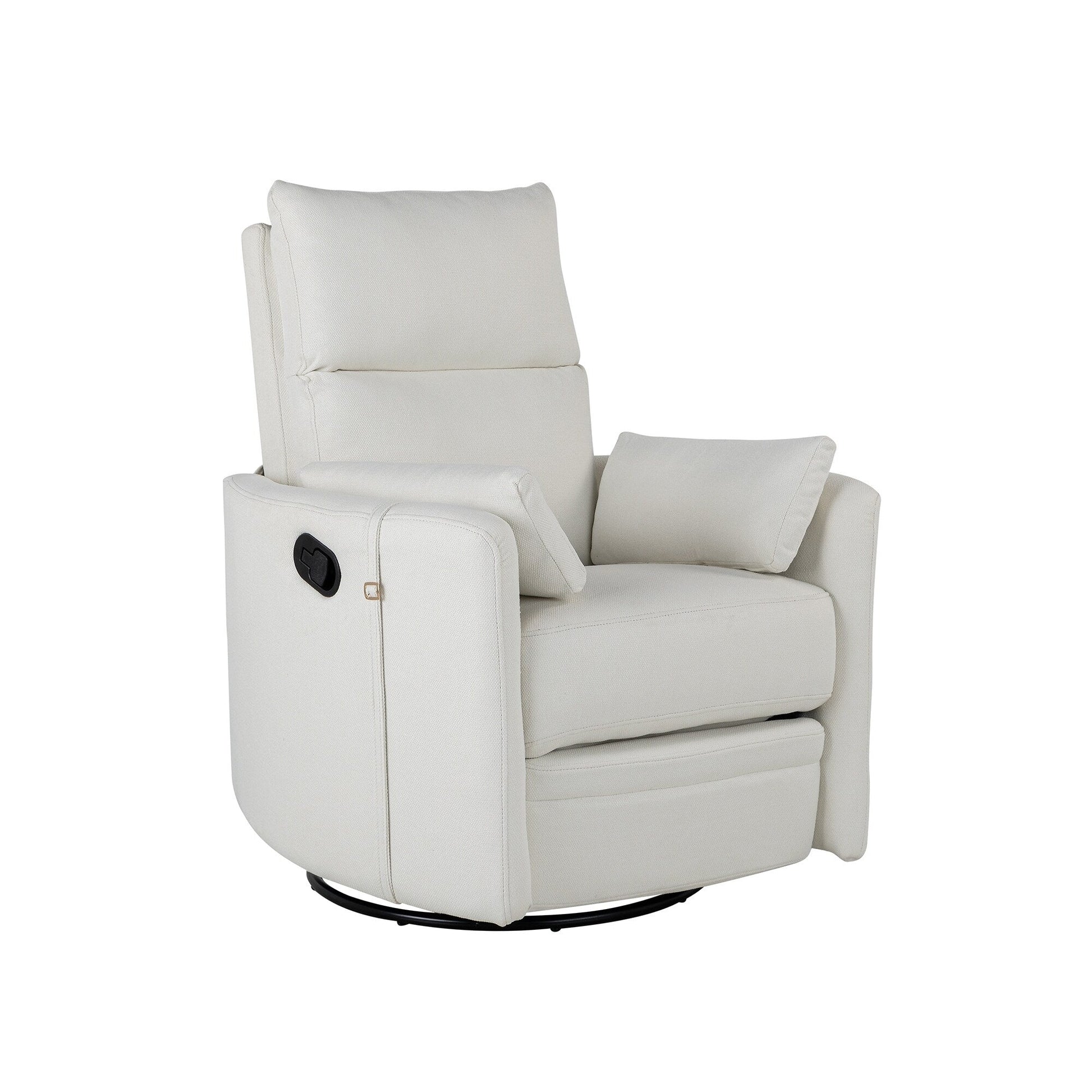 Fauteuil inclinable manuel pivotant à 360° avec fonction basculante et dossier réglable