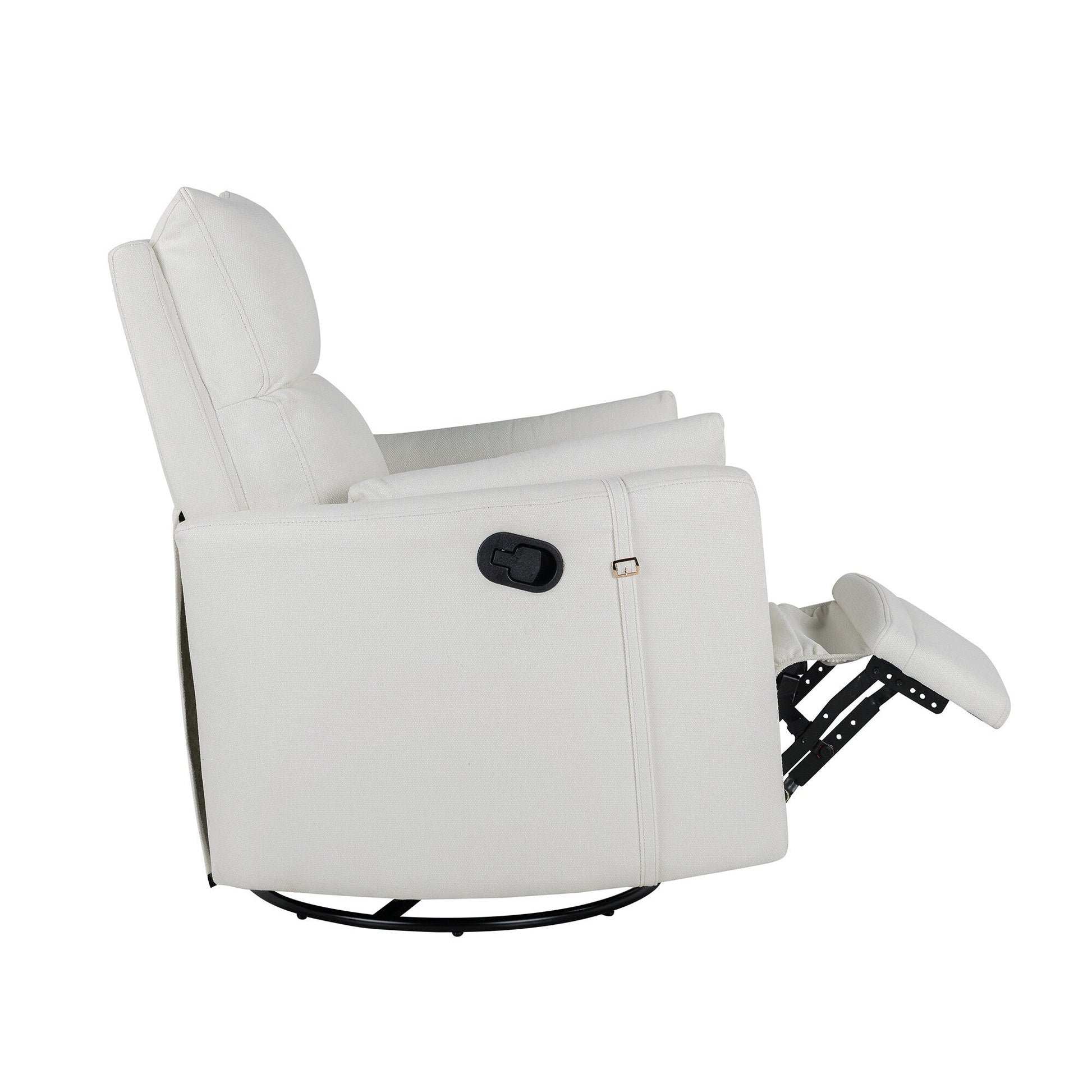 Fauteuil inclinable manuel pivotant à 360° avec fonction basculante et dossier réglable