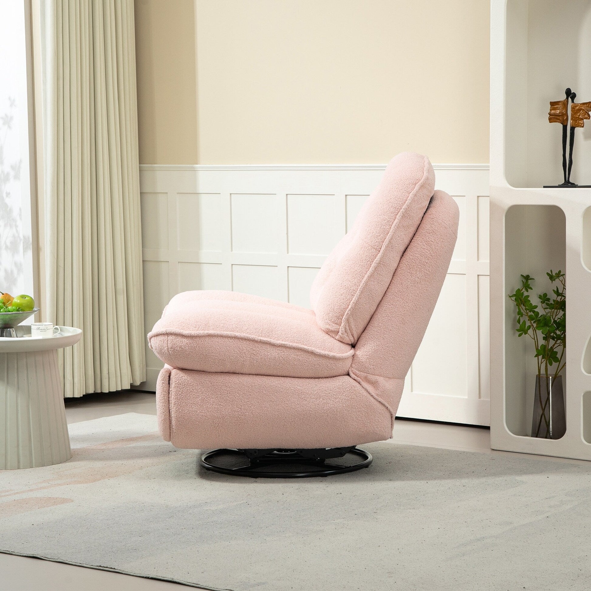 Lot de 2 chaises de salon inclinables pivotantes à 360 degrés et réglables.