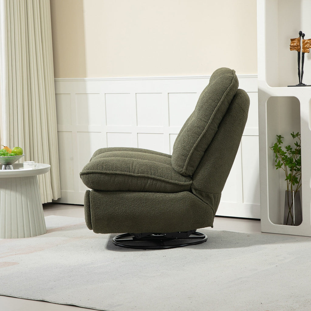 Lot de 2 chaises de salon inclinables pivotantes à 360 degrés et réglables.